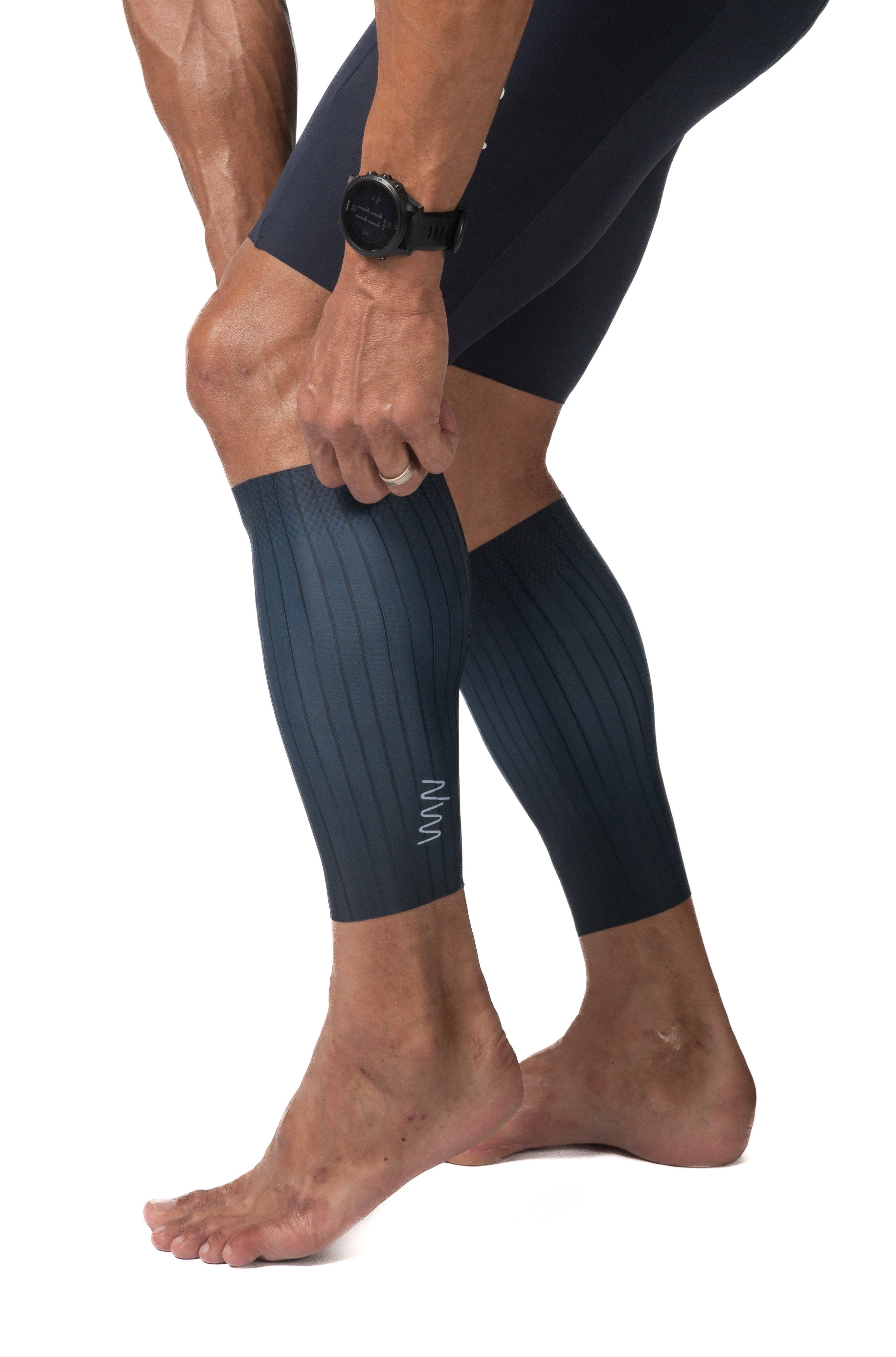 Unisex Aero Calf Sleeves - Deep Navy