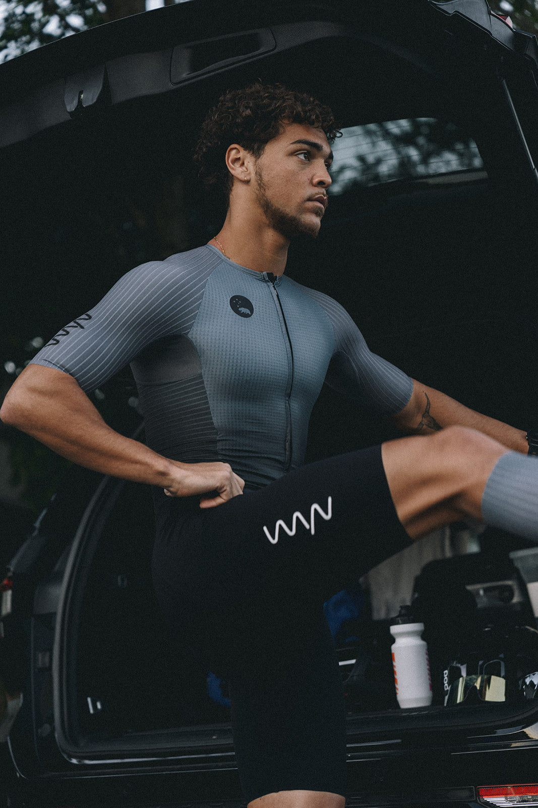 Men's CdA Aero Tri Suit - Gunmetal Grey