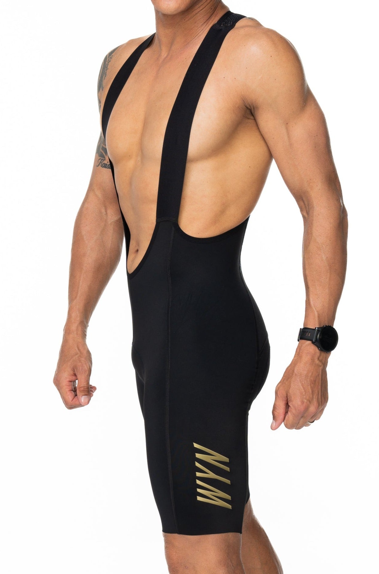 men's WC23 LTD velocity 2.0 cycling bib shorts  - black/gold