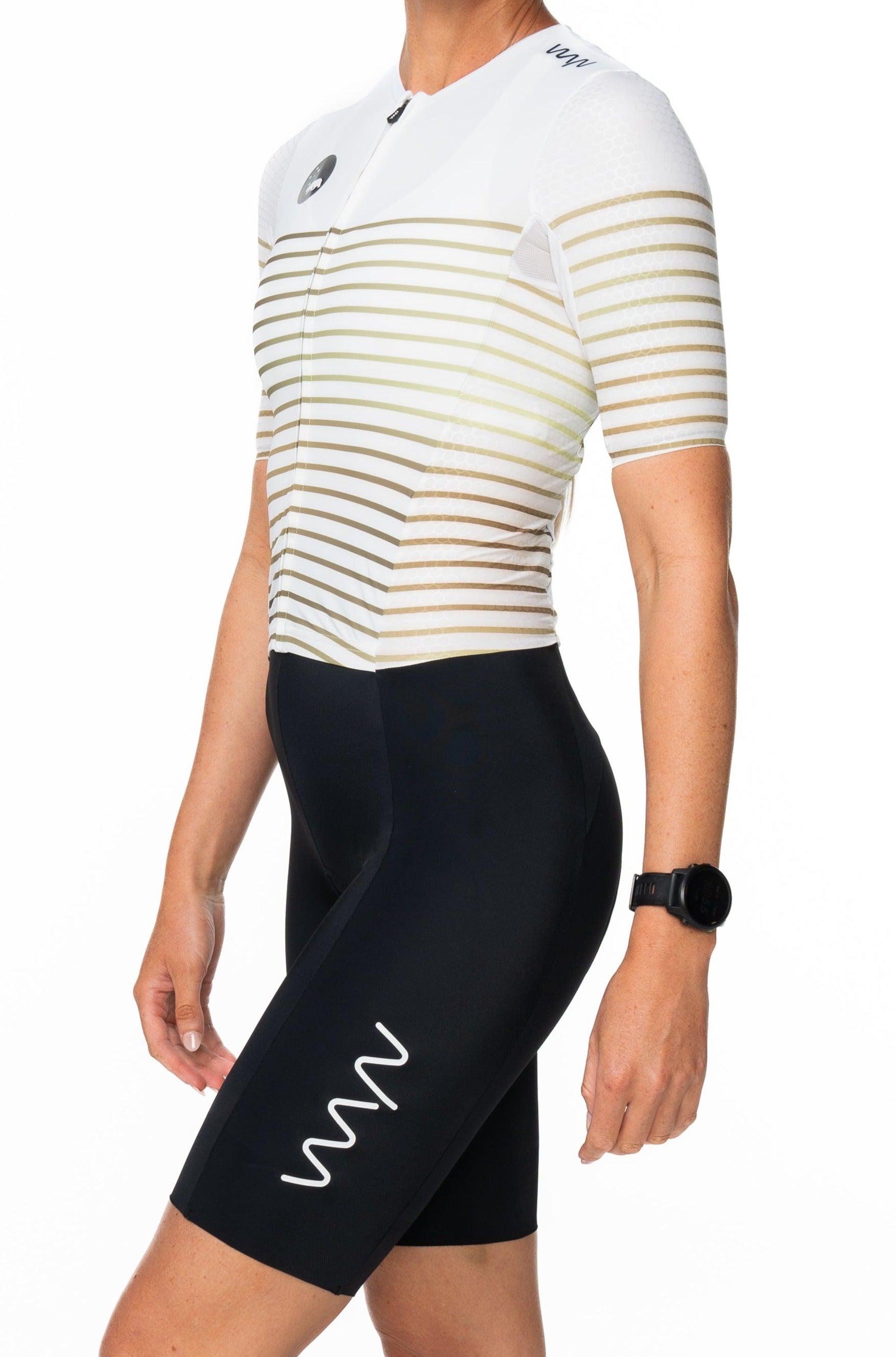 women's WC23 LUCEO+ tri suit - gold stripe