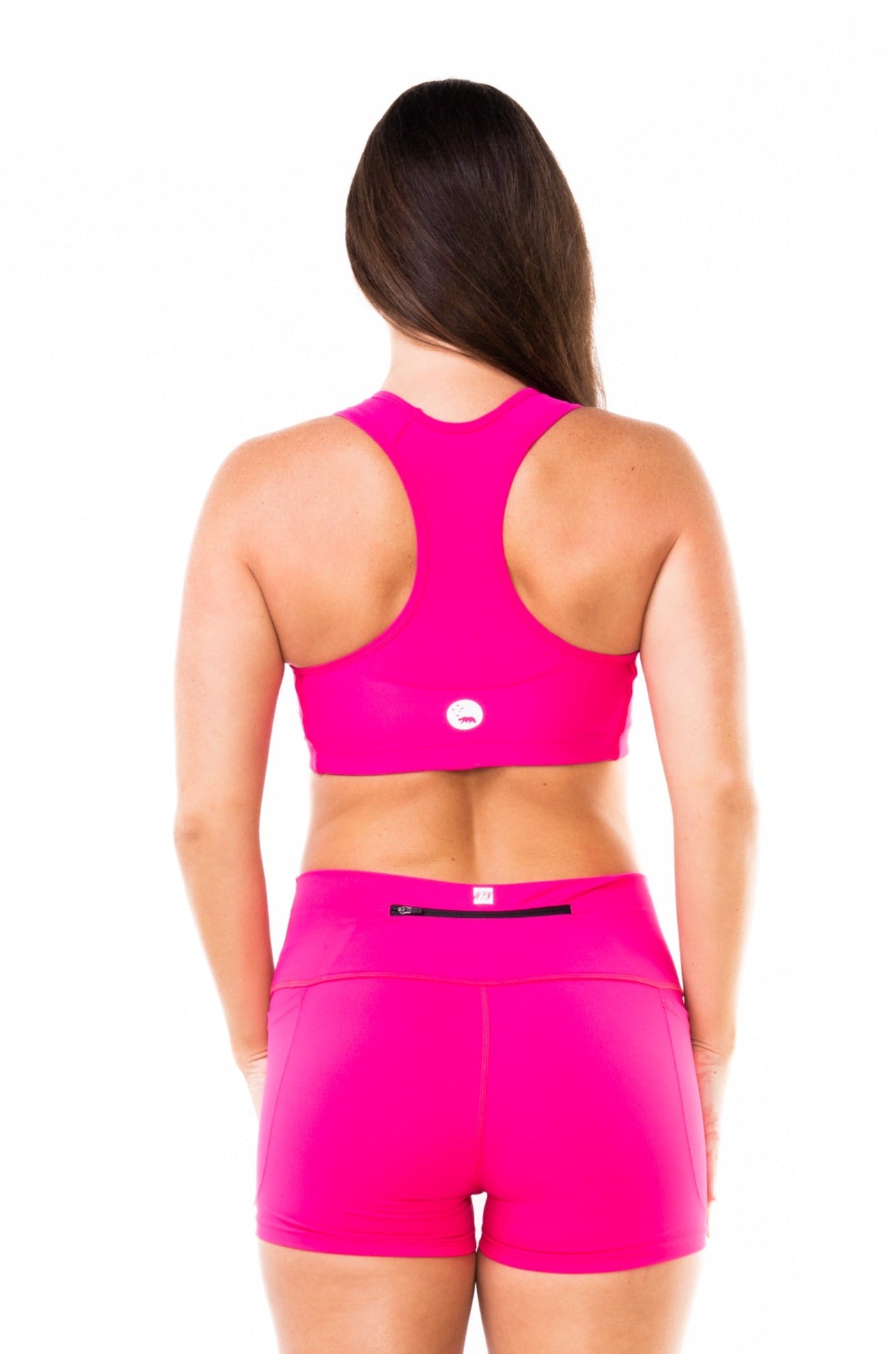 Women's Racergirl Racerback Sports Bra - Raspberry