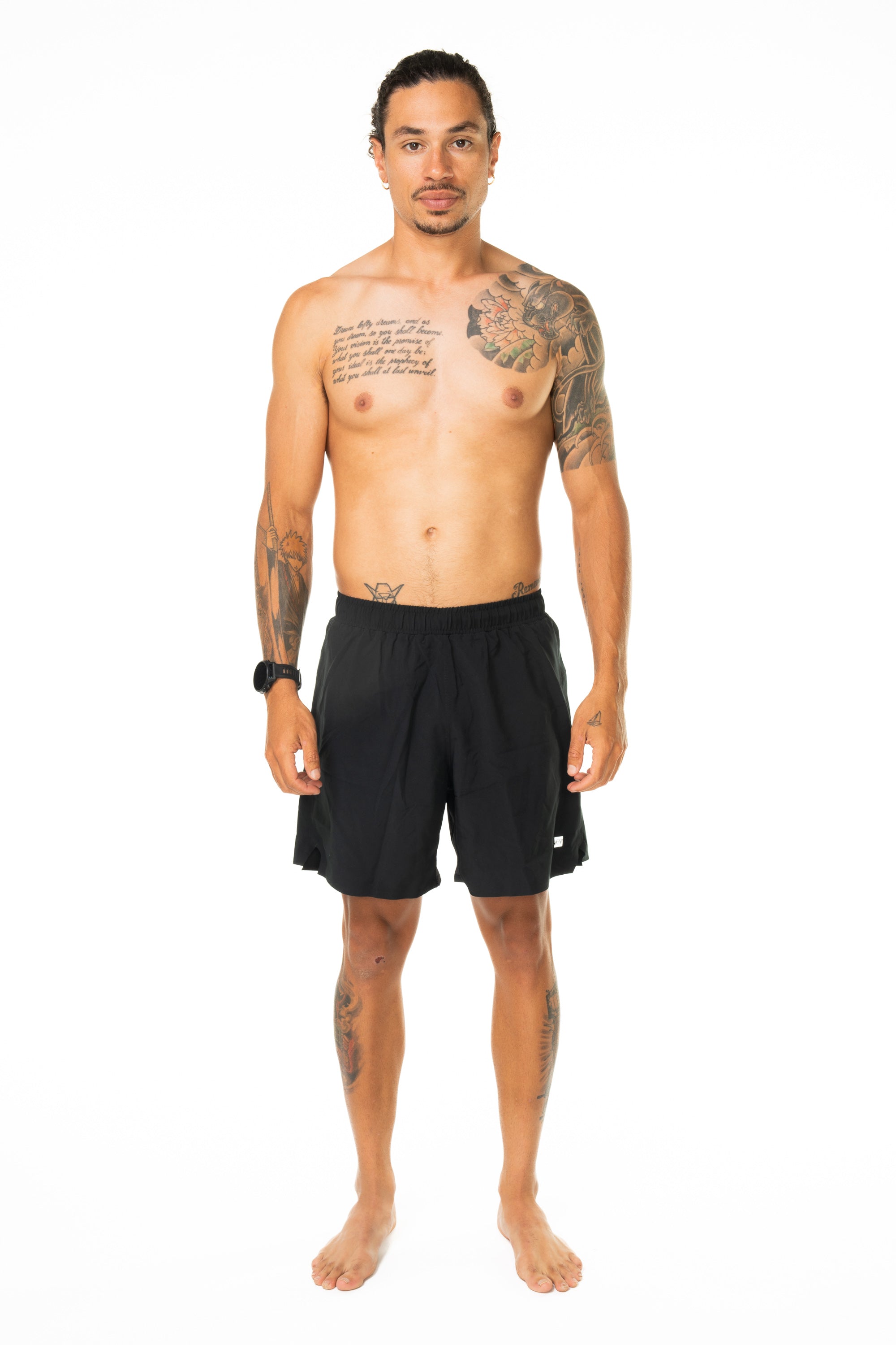 Men's Noosa 2.0 Run Short (7")- Black