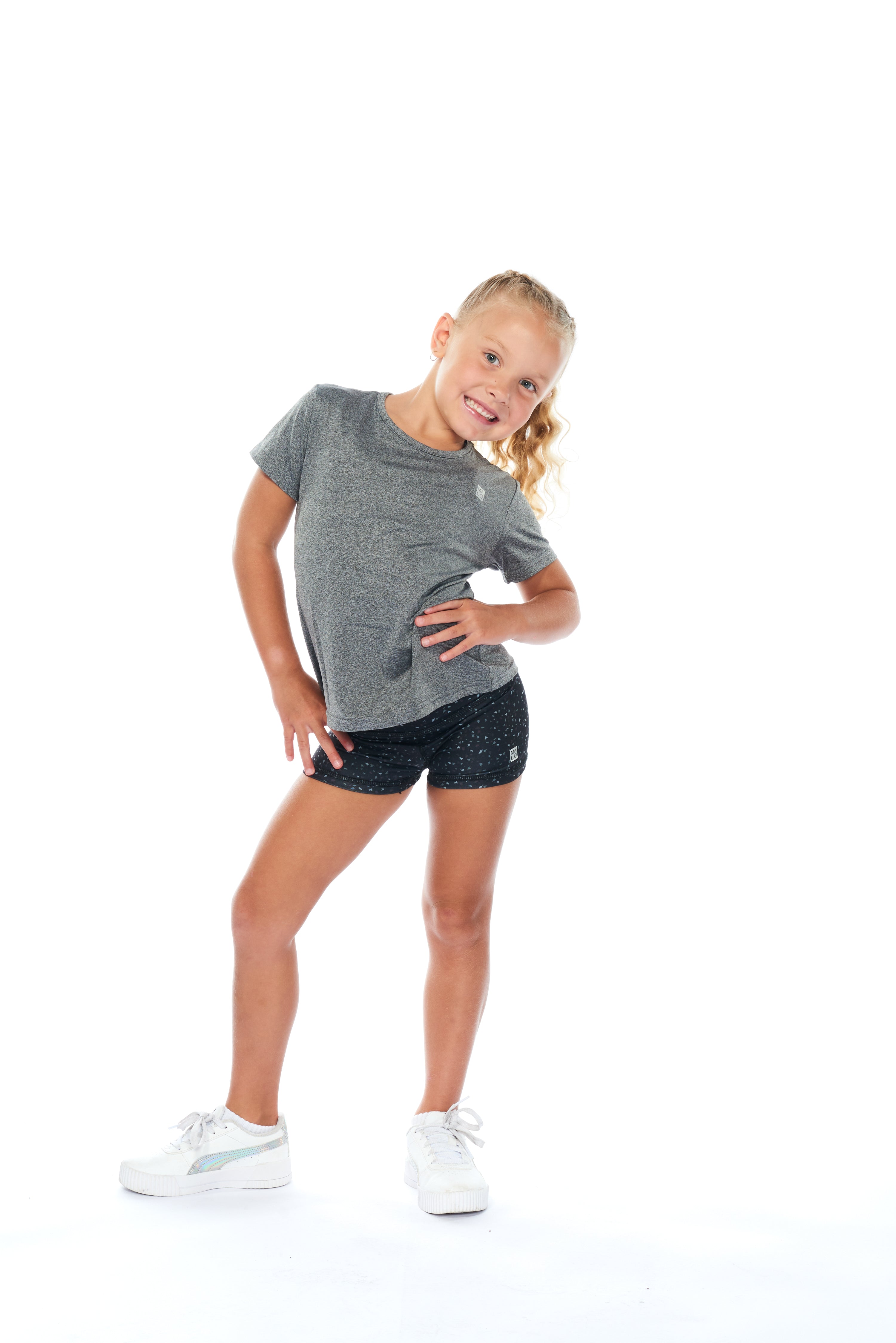 WYN by MALO Girls Tee - Light Grey