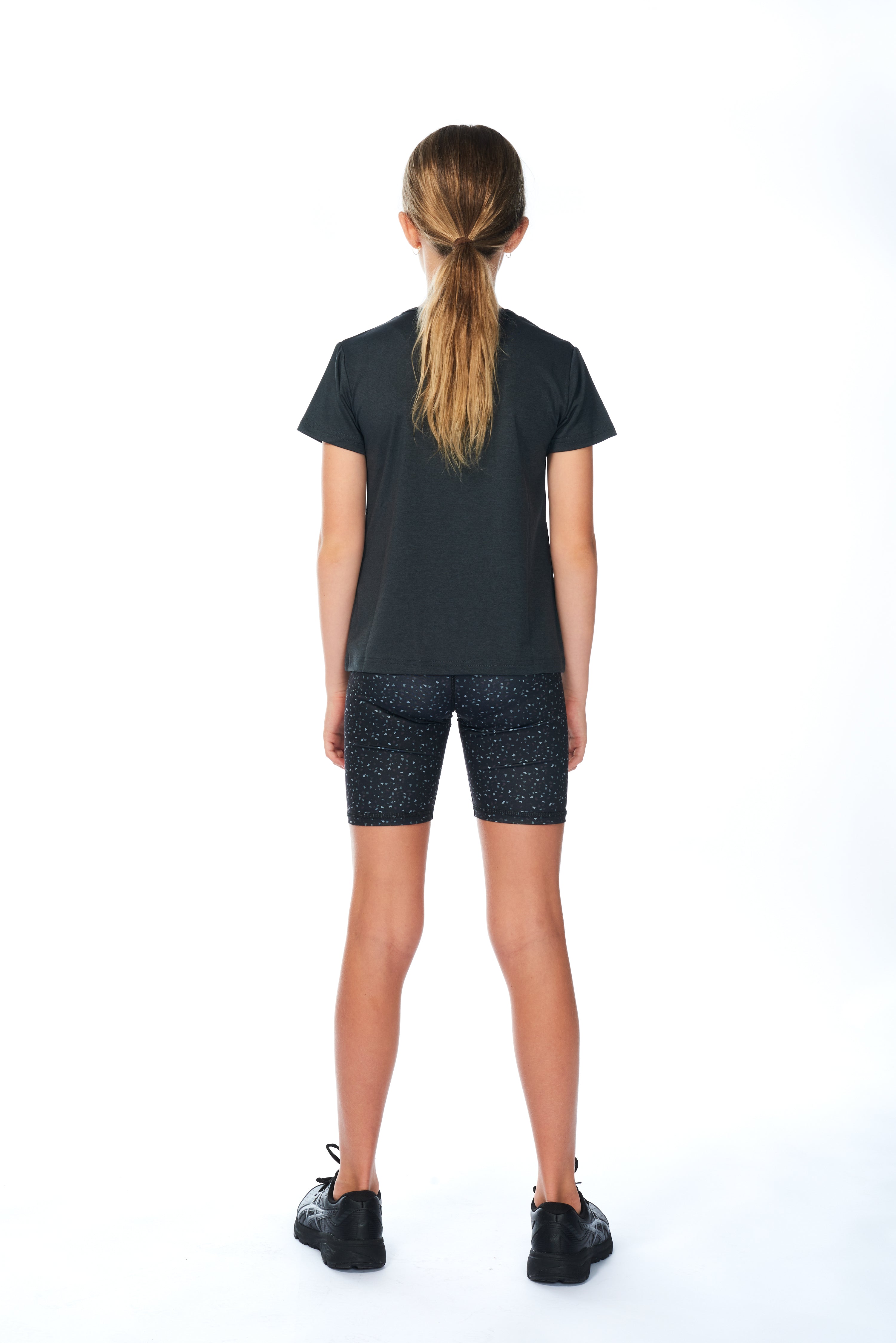WYN by MALO Girls Tee - Dark Grey