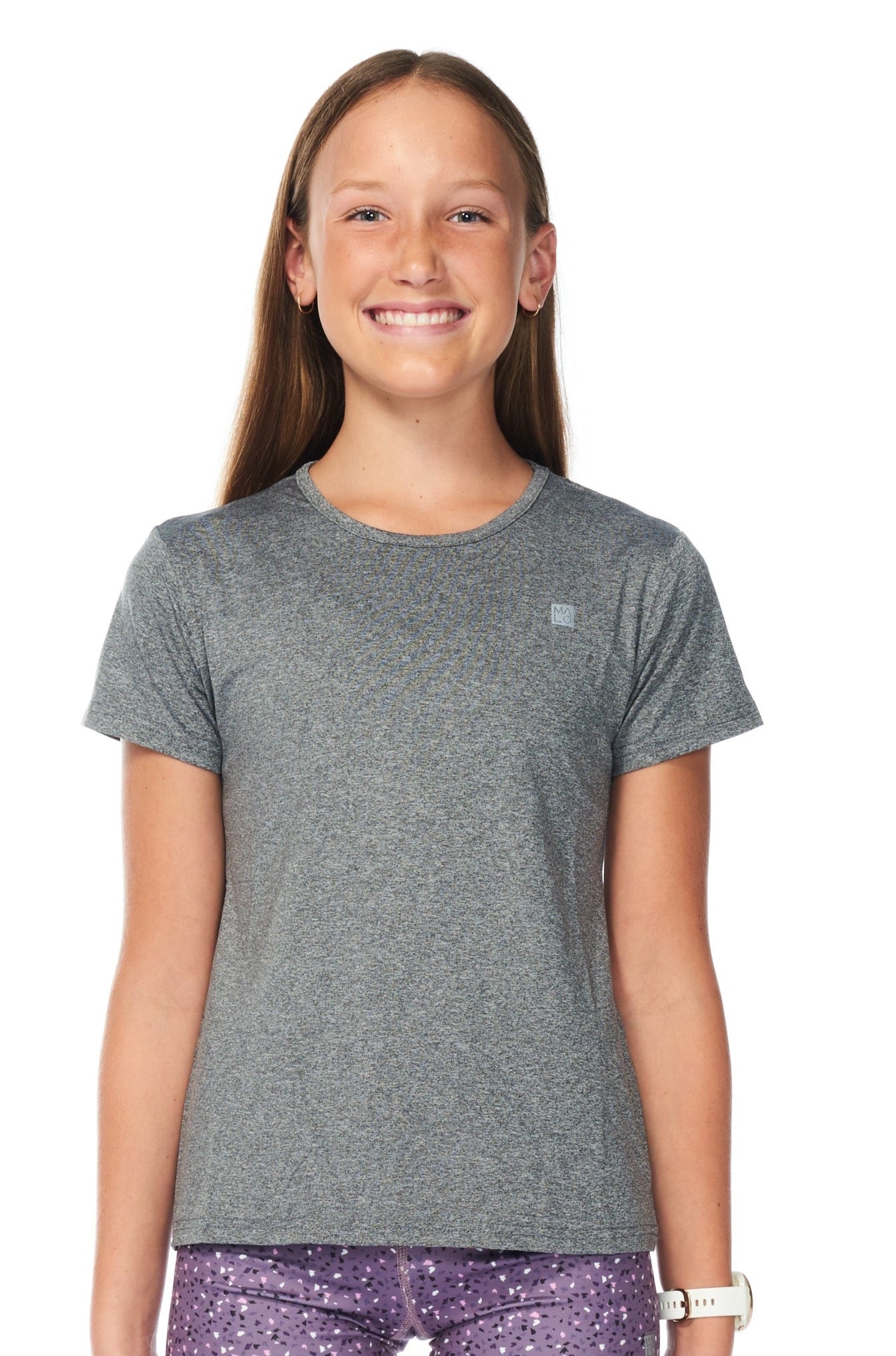 WYN by MALO Girls Tee - Light Grey