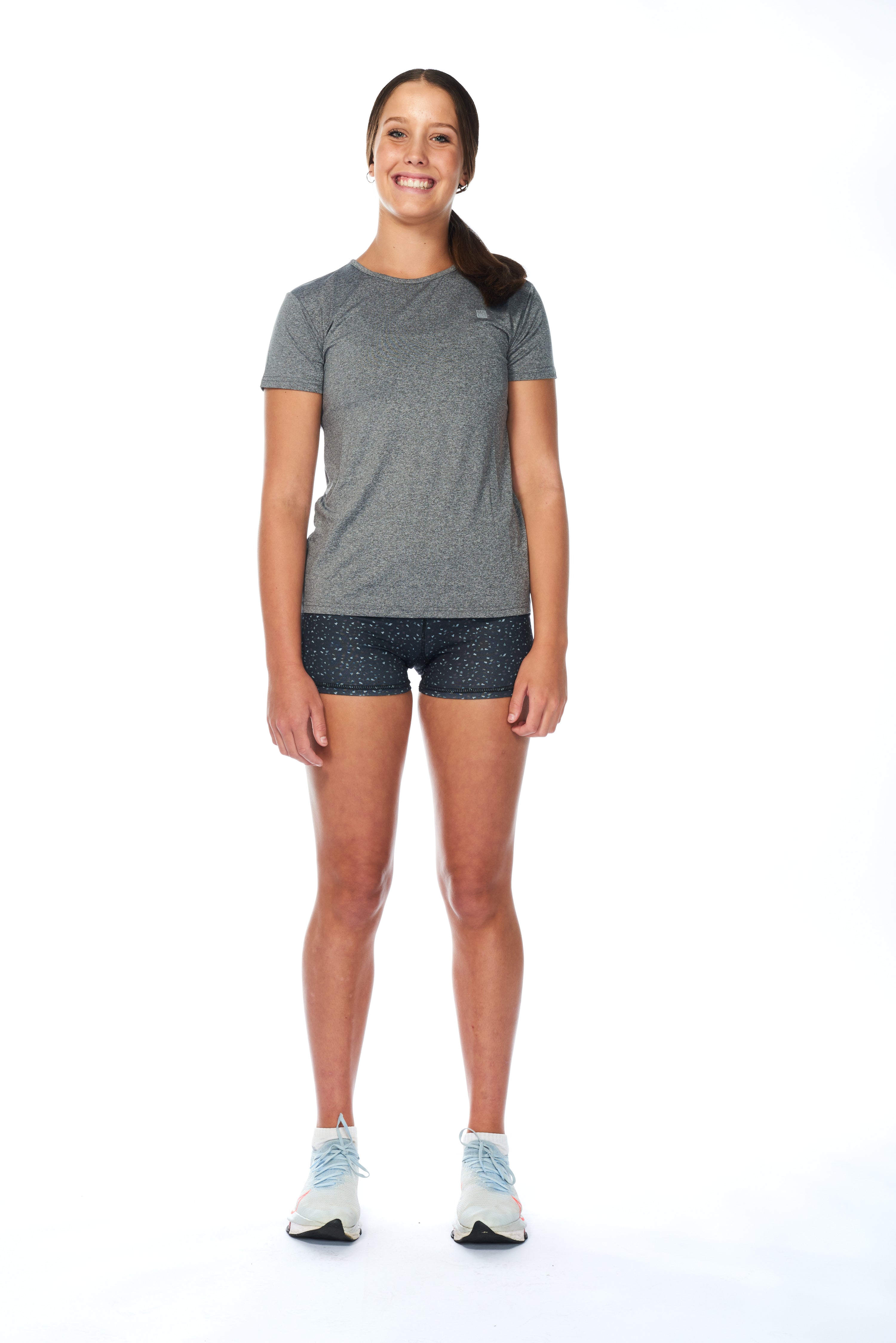 WYN by MALO Girls Tee - Light Grey