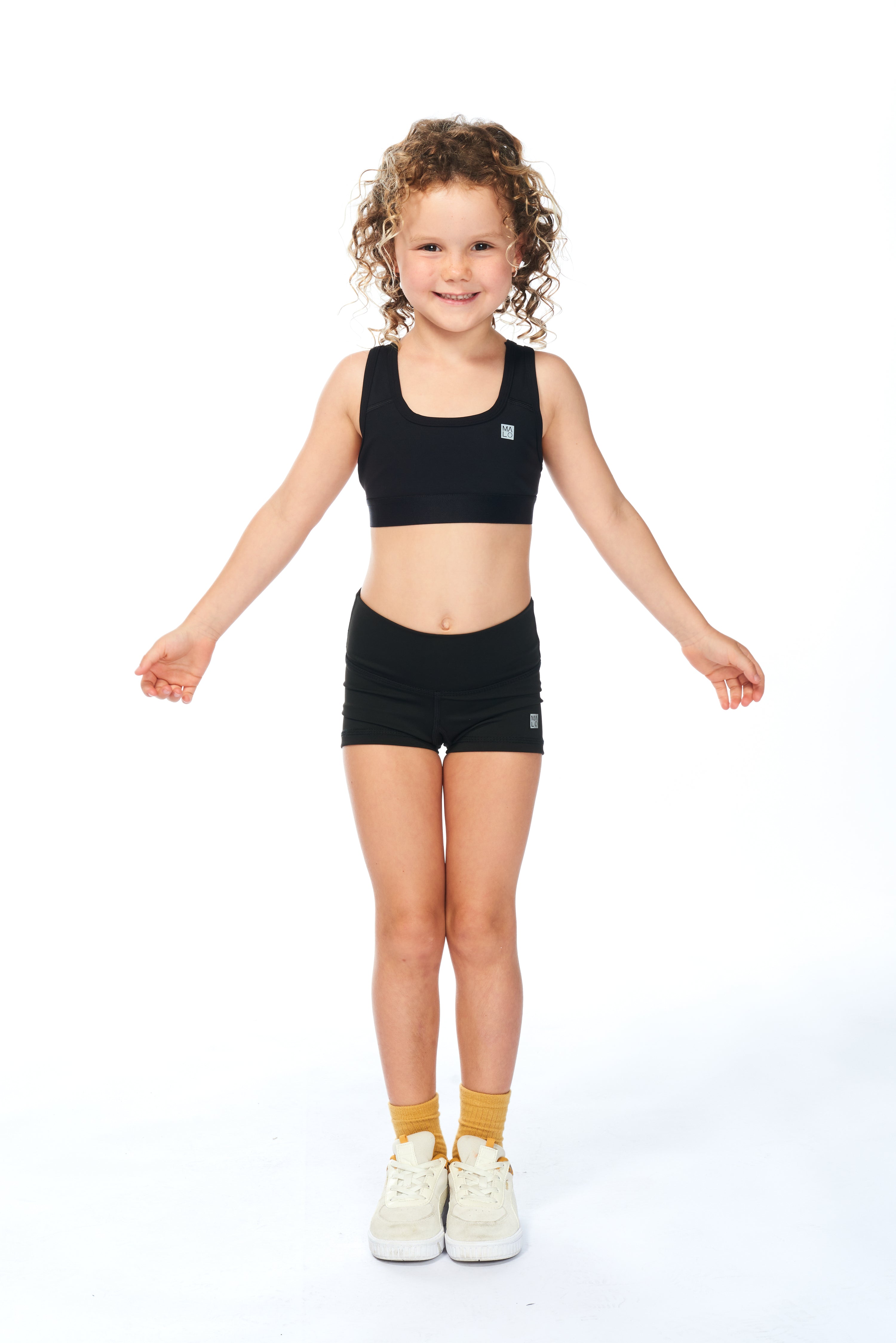 WYN by MALO Girls Sprinter Shorts - Black