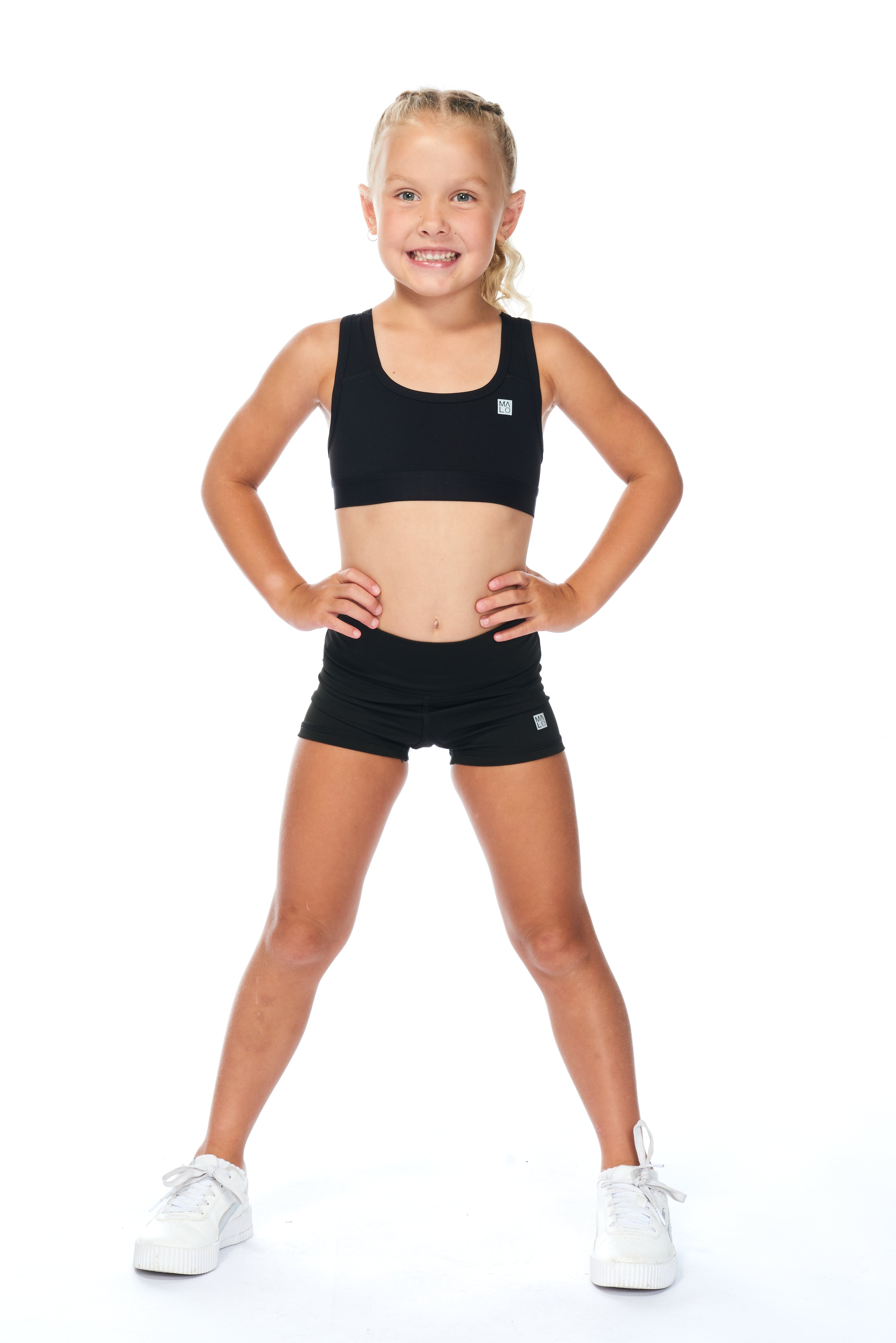 WYN by MALO Girls Sprinter Shorts - Black