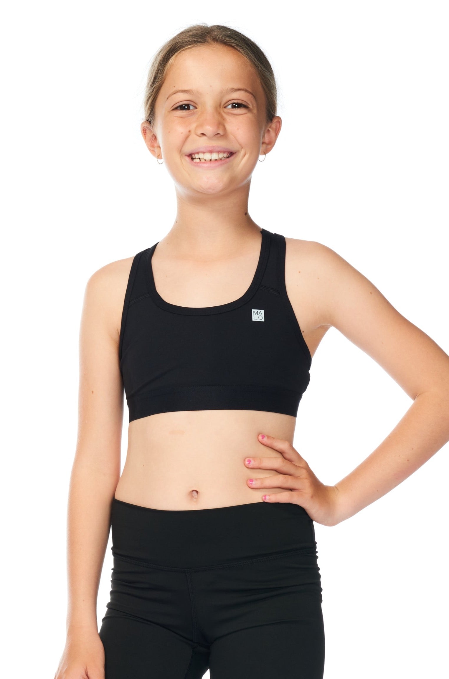 WYN by MALO Girls Bra - Black