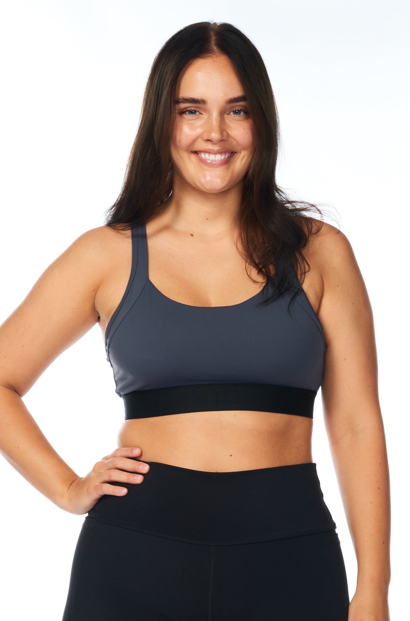WYN by MALO all sport support high impact bra - dusky grey