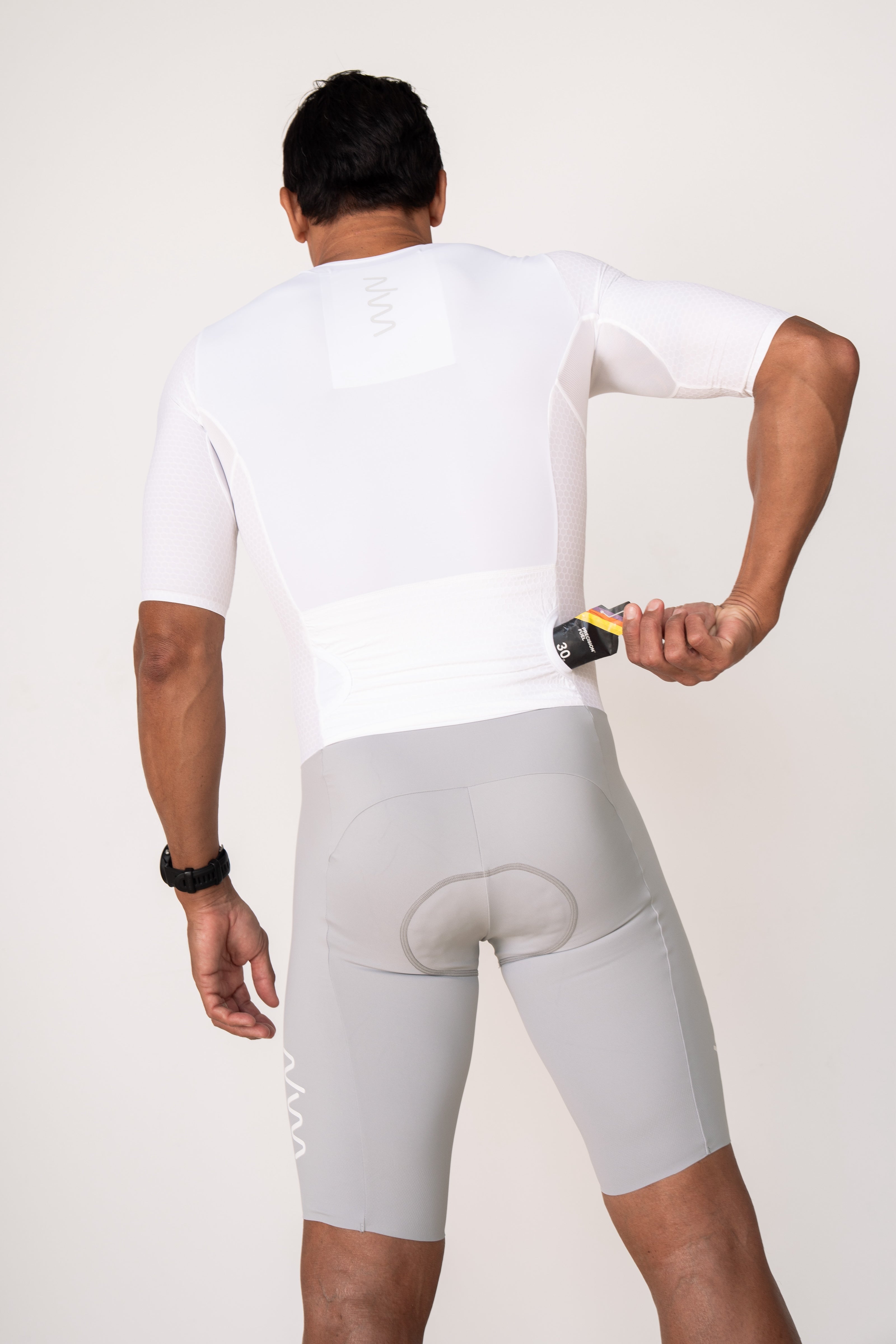 Men's LUCEO+ Aero Tri Suit - White/Platinum