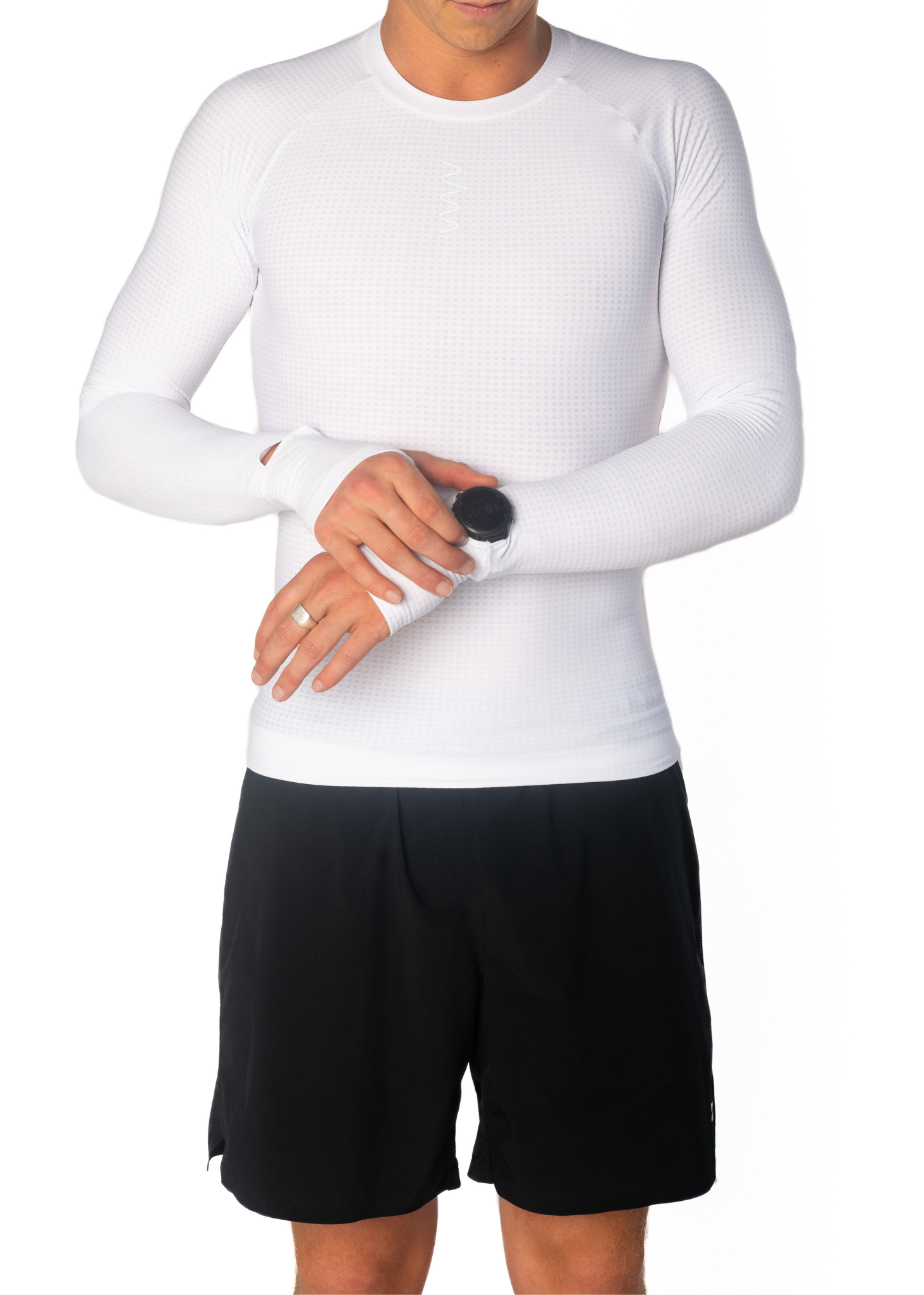 Men's Multi-Sport Base Layer - White
