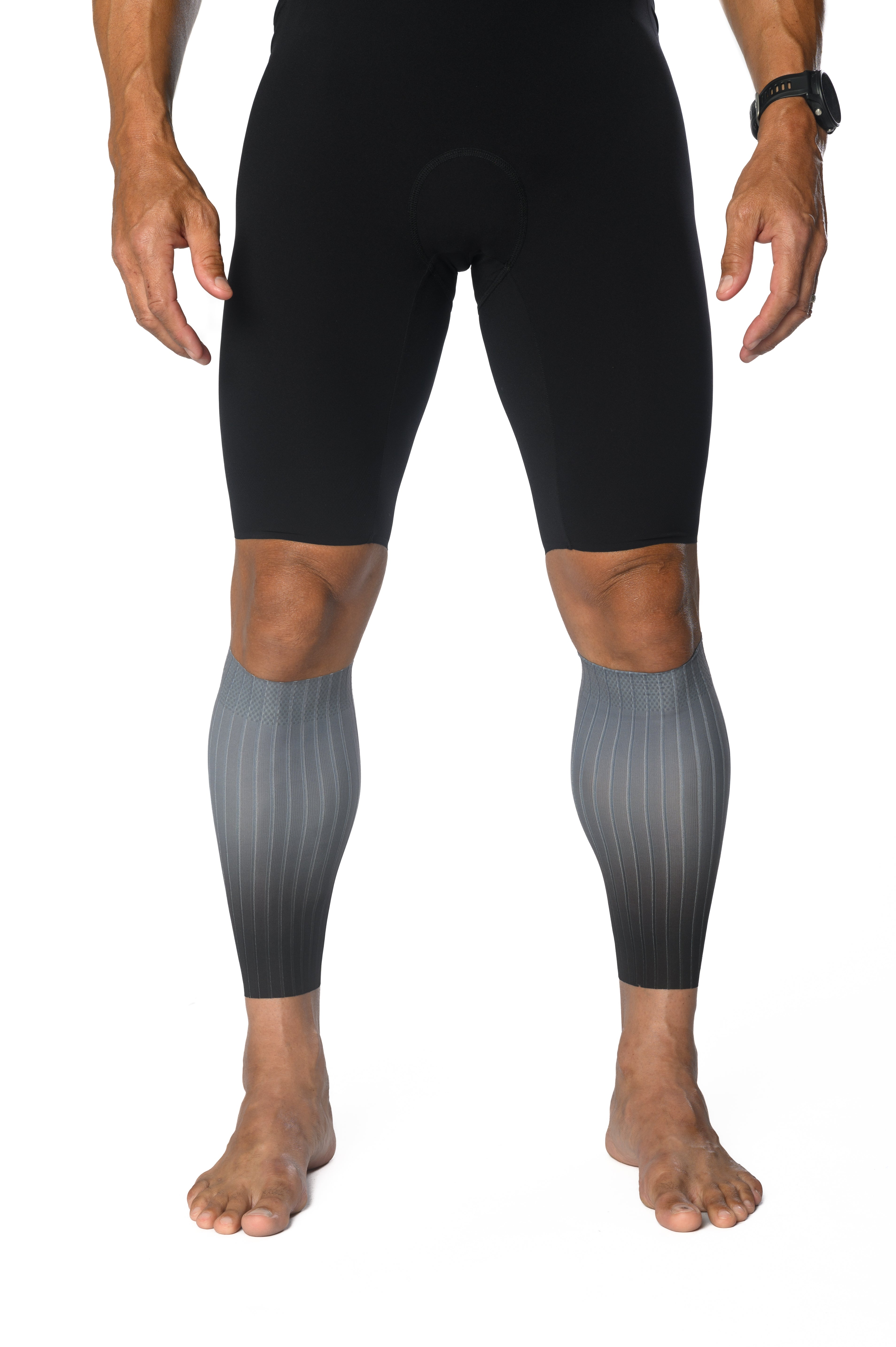 Unisex CdA Aero calf sleeve - Gunmetal Grey