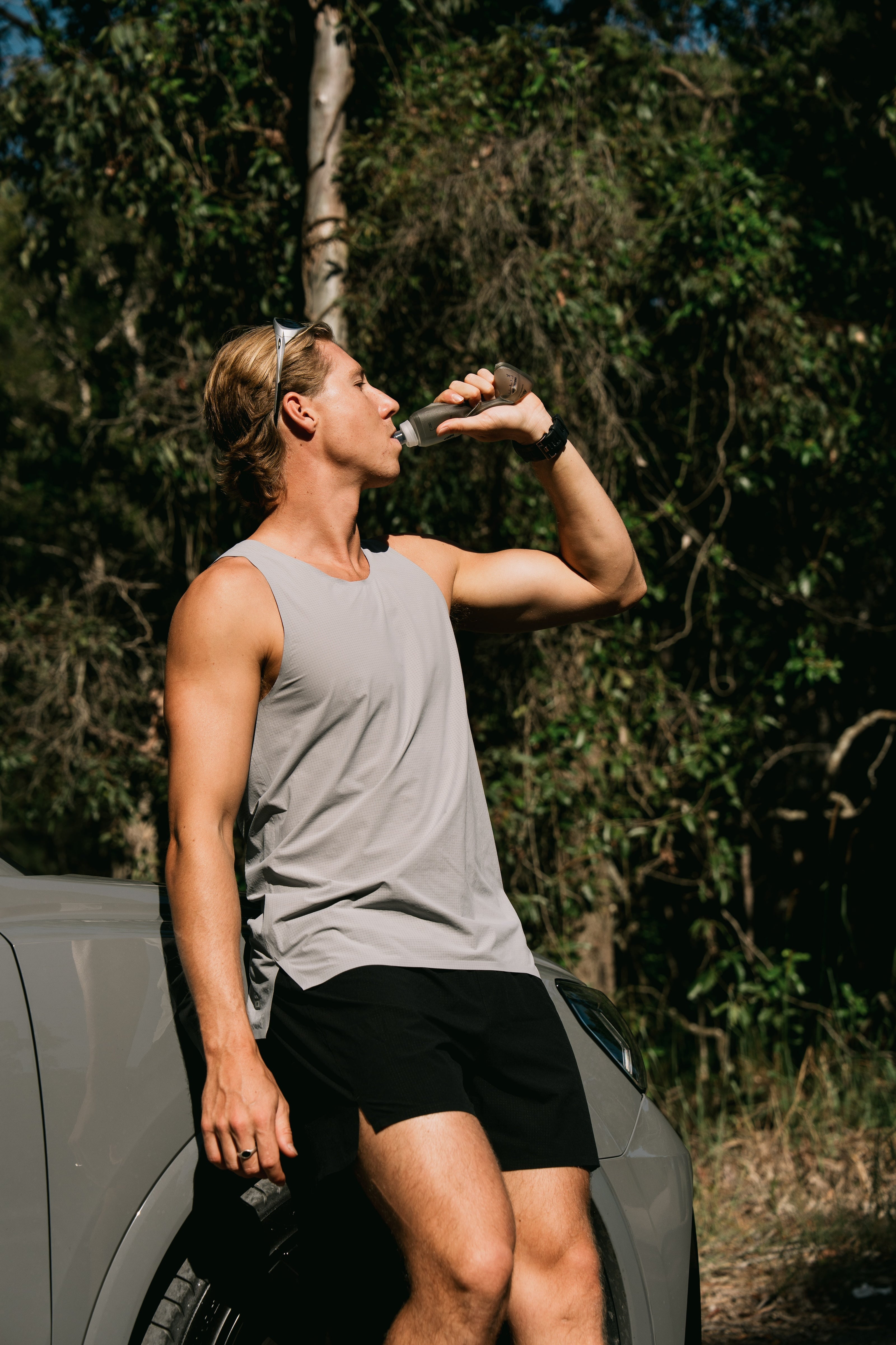 Men's Pace Tank - Platinum
