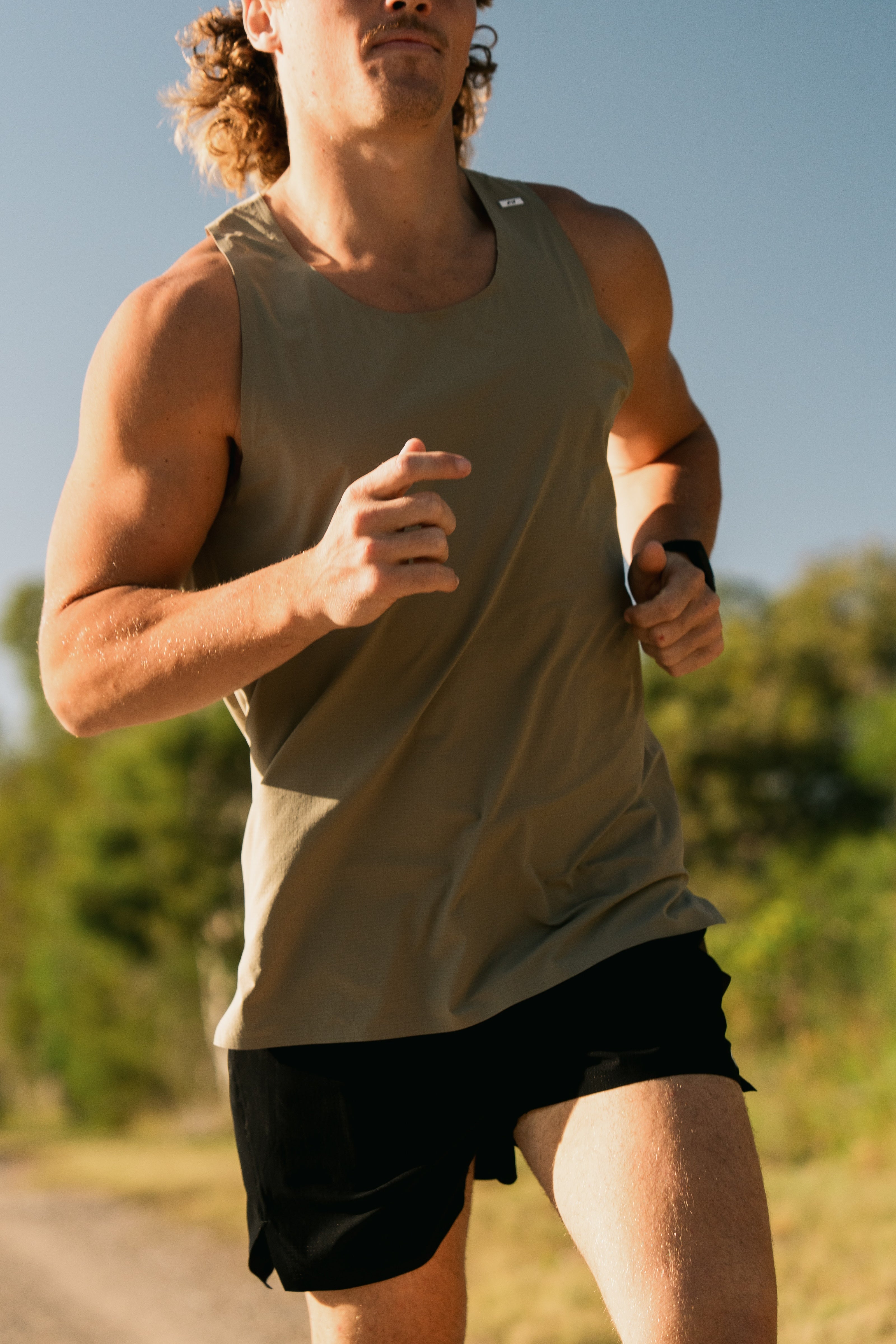Men's Pace Tank - Khaki