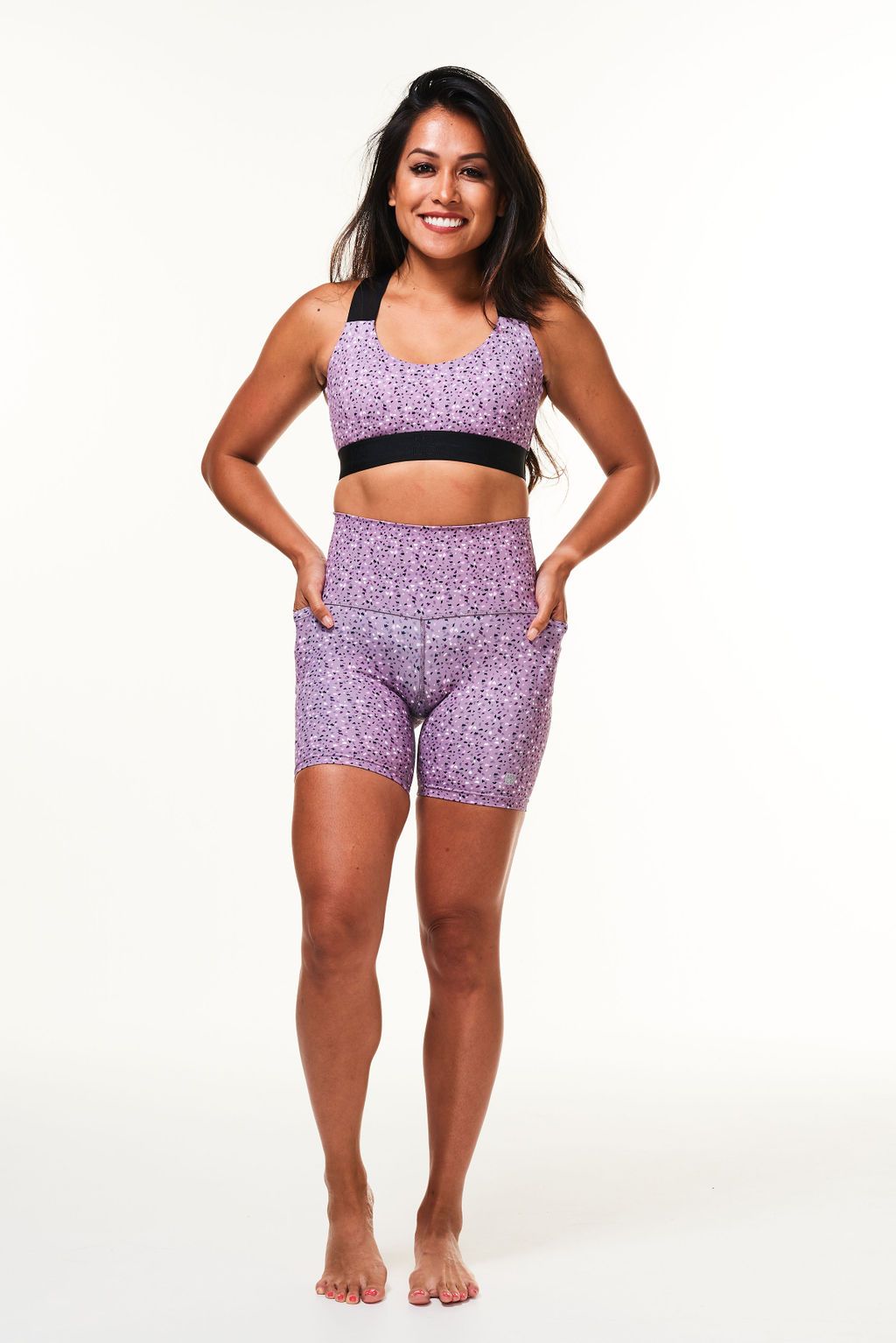 WYN by MALO Little Bit Longer Shorts 2.0 - Amethyst
