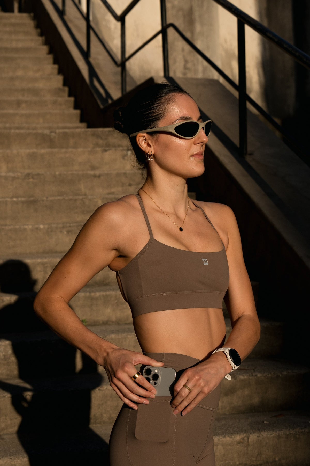 Women's Hybrid Bra - Truffle
