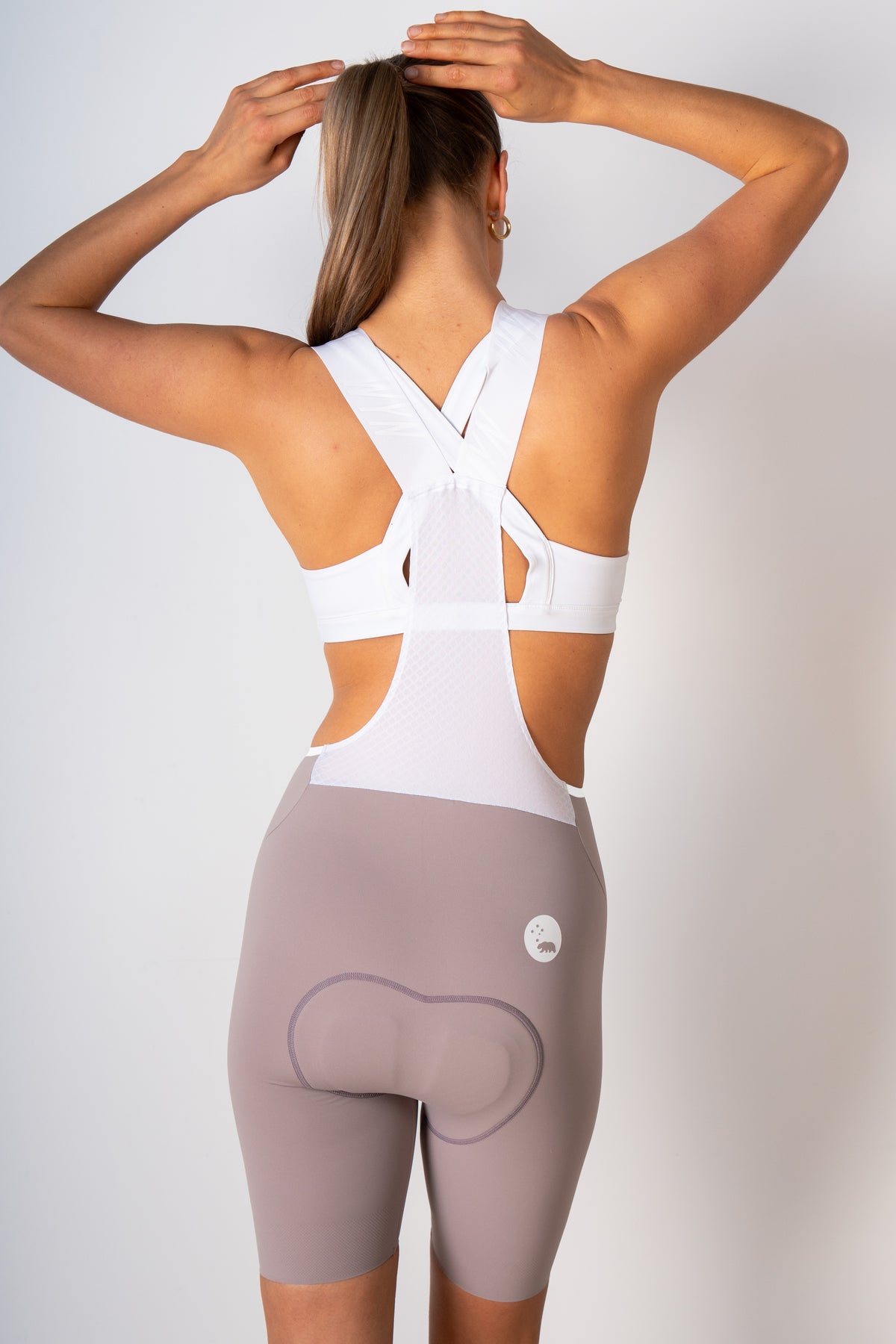Women's Velocity 3.0 Cycling Bib Shorts - Taupe