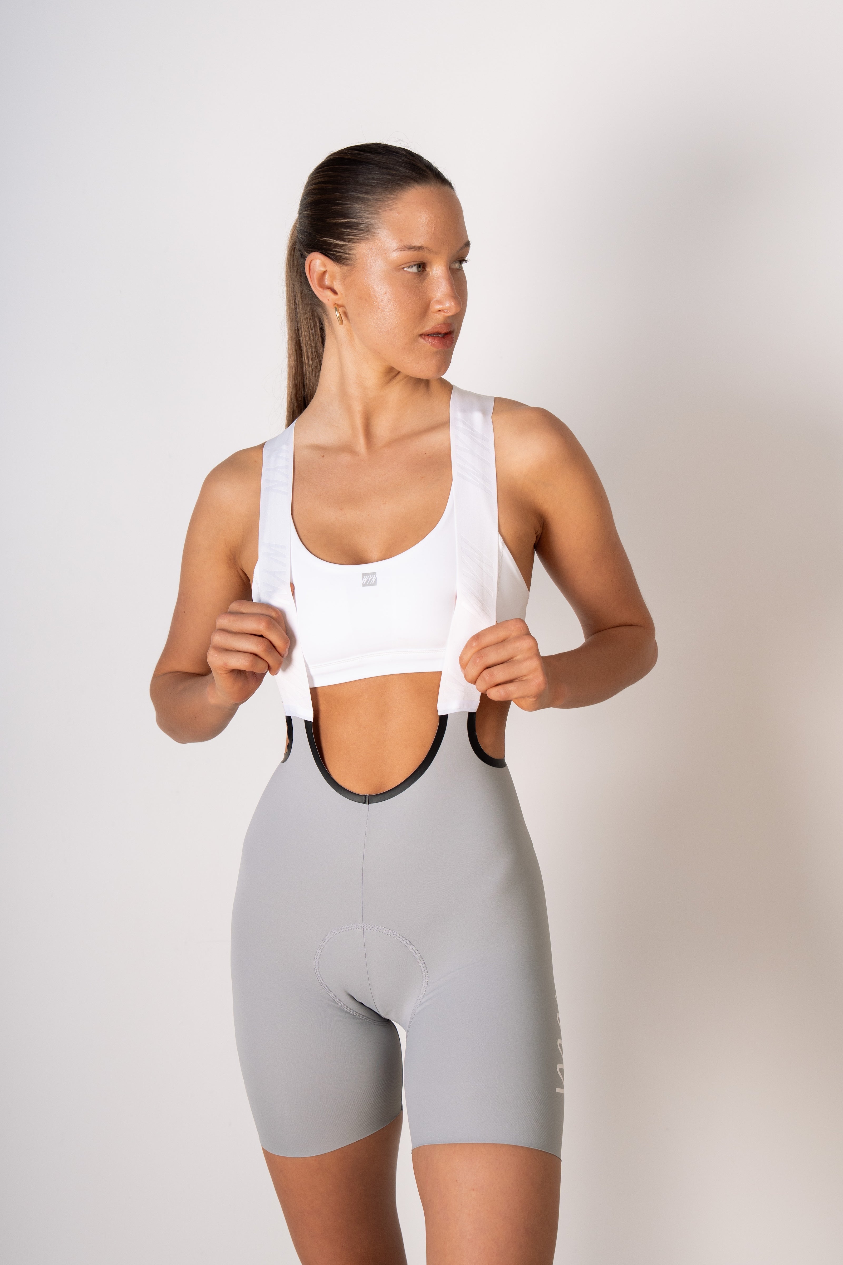 Women's Velocity 3.0 Cycling Bib Shorts (Short) - Platinum