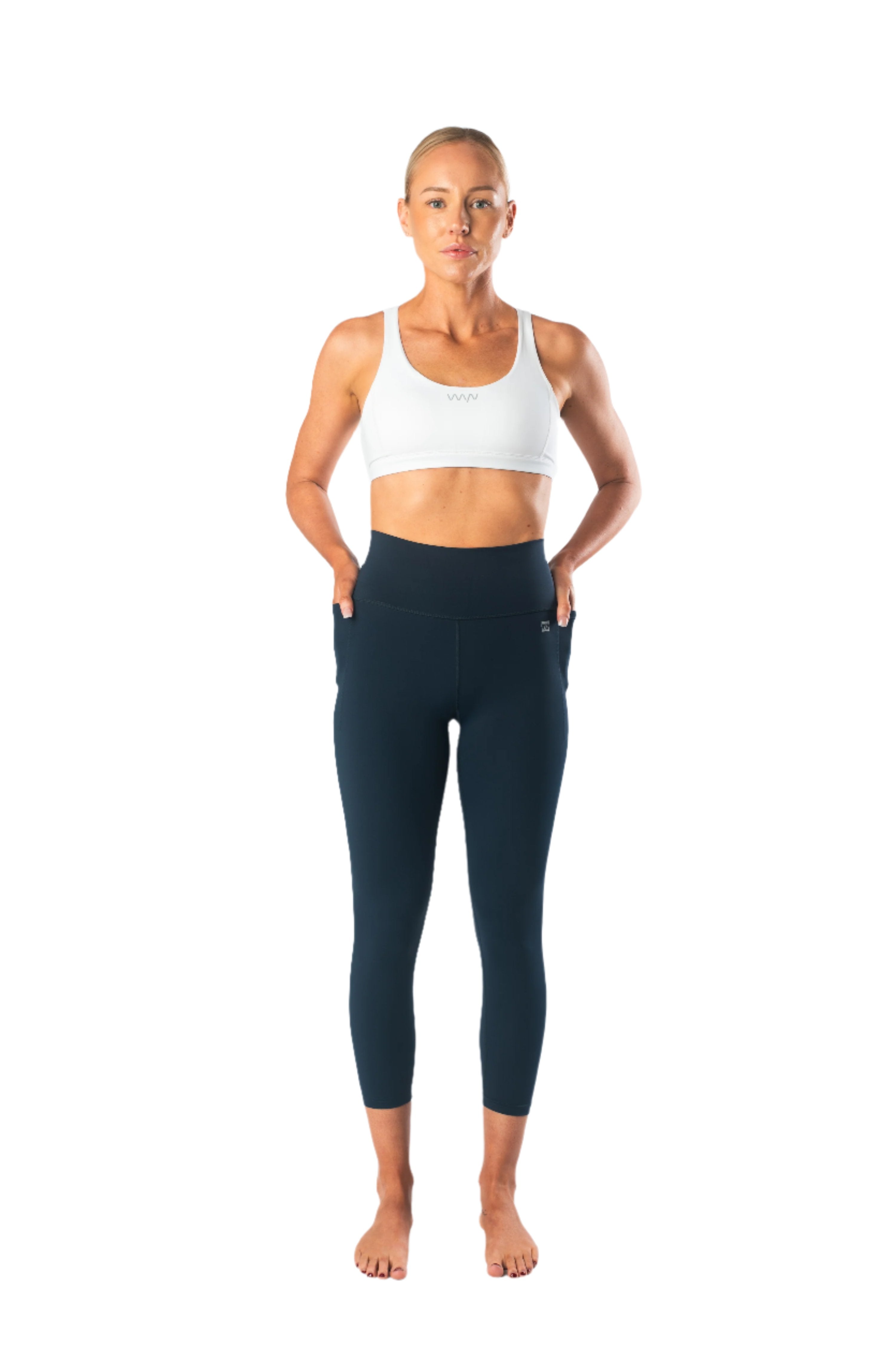 Women's Flow And Go 7/8 Tights - Navy