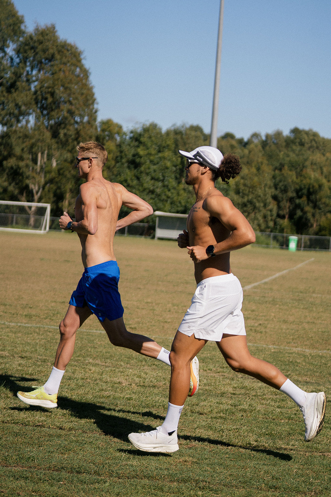 Men's Hybrid Short (6")- White