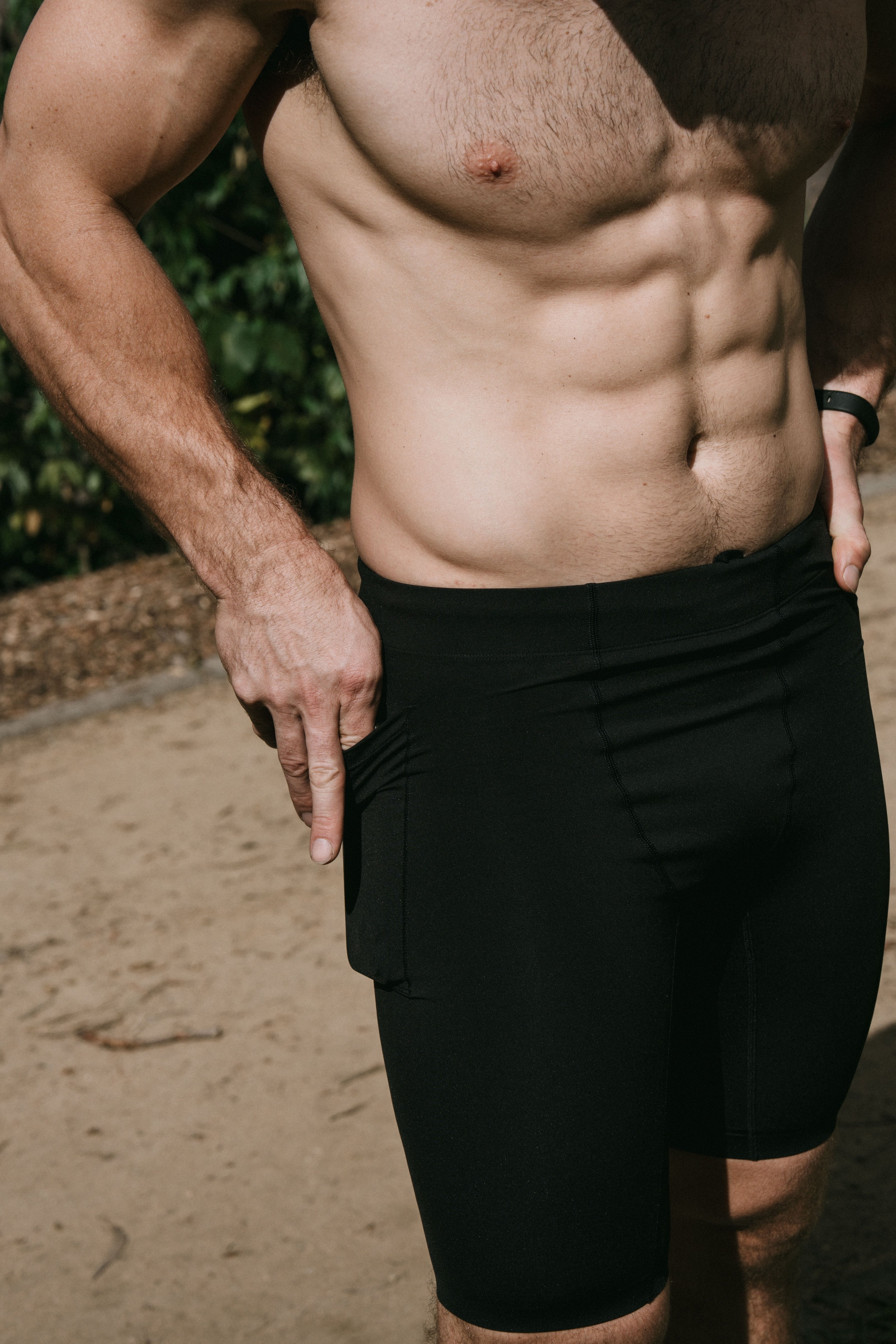 Men's Race Half Tights - Black
