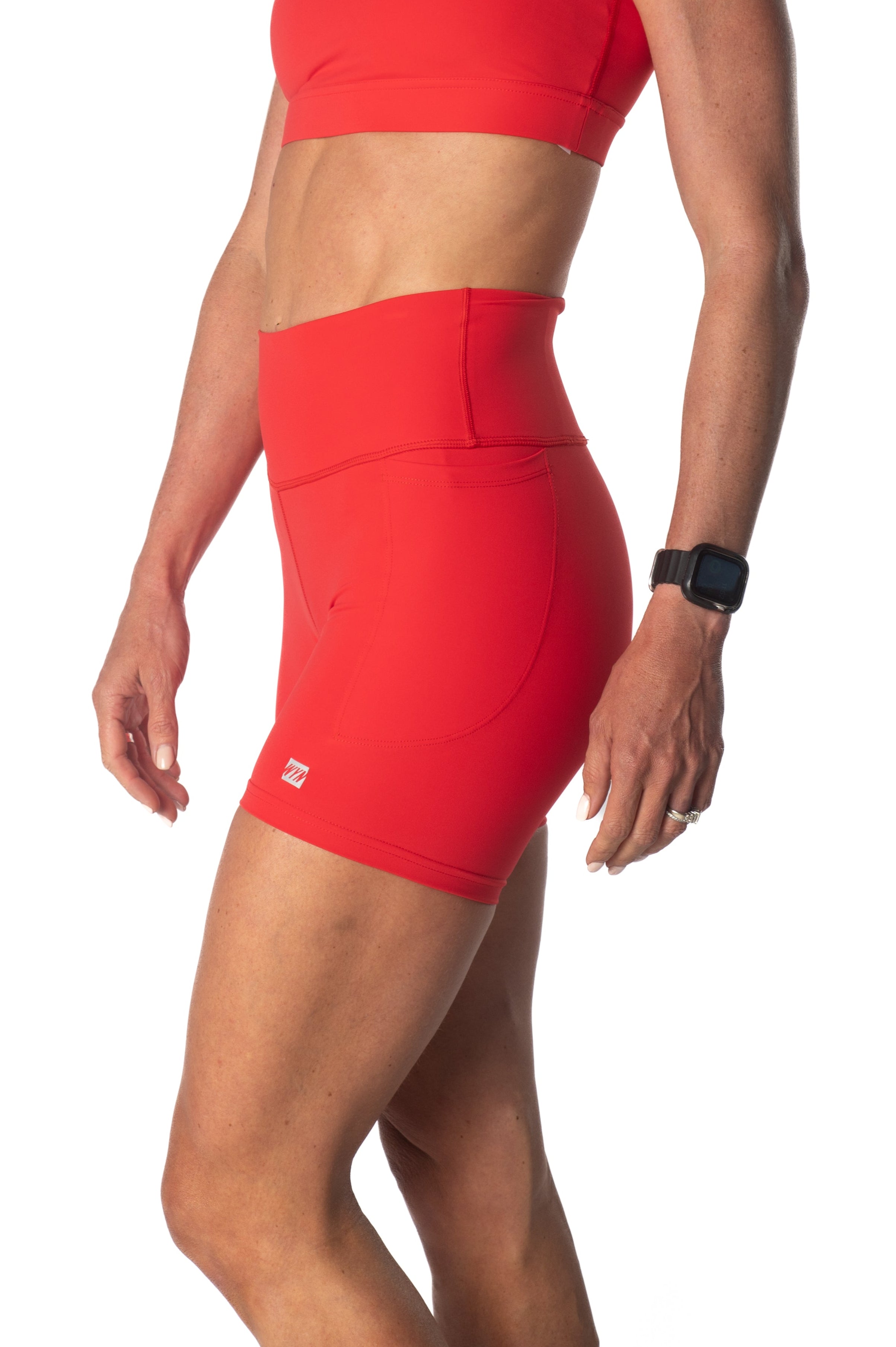 Women's Stride Shorts 4" - Race Red