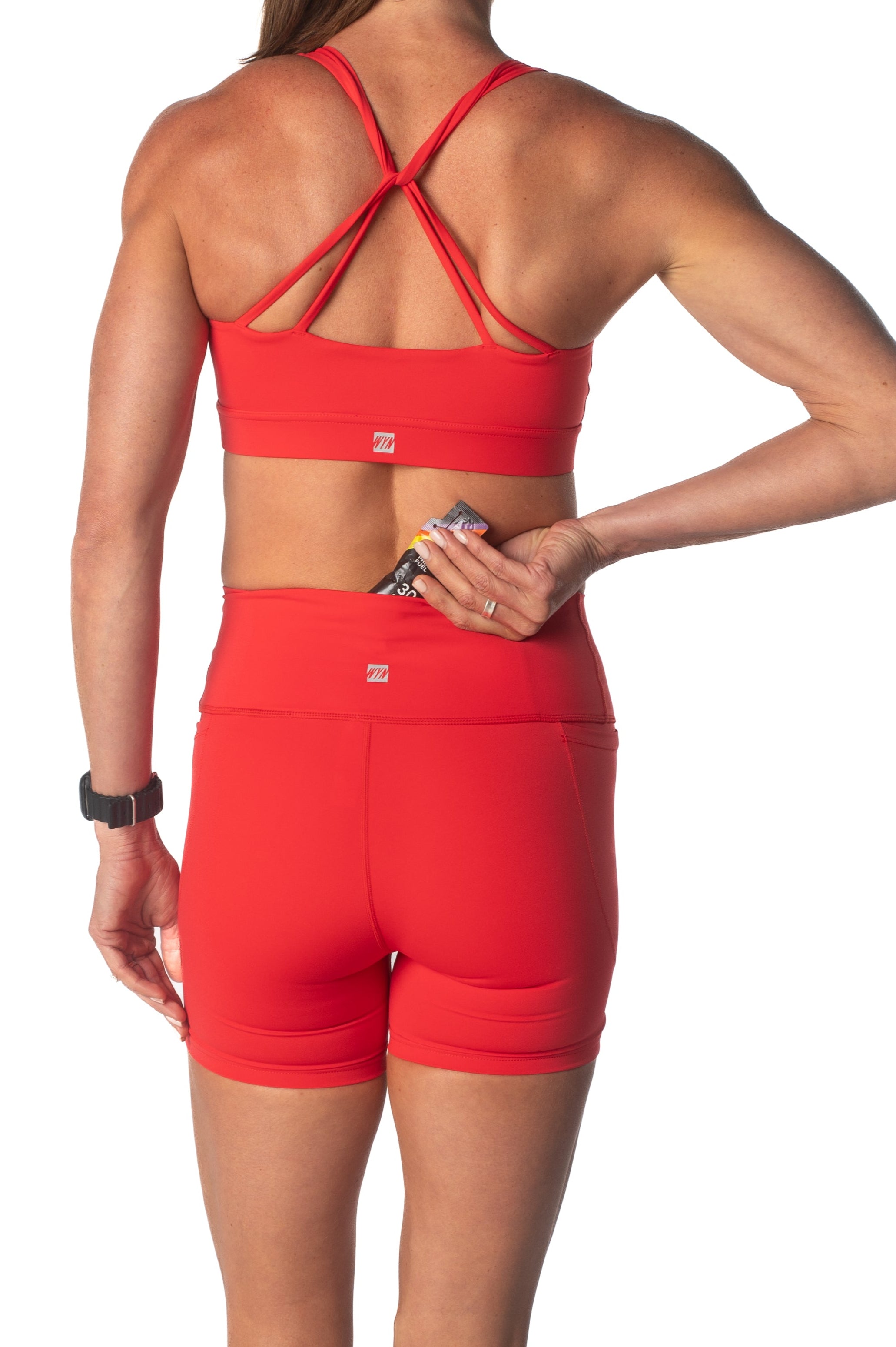 Women's Stride Shorts 4" - Race Red