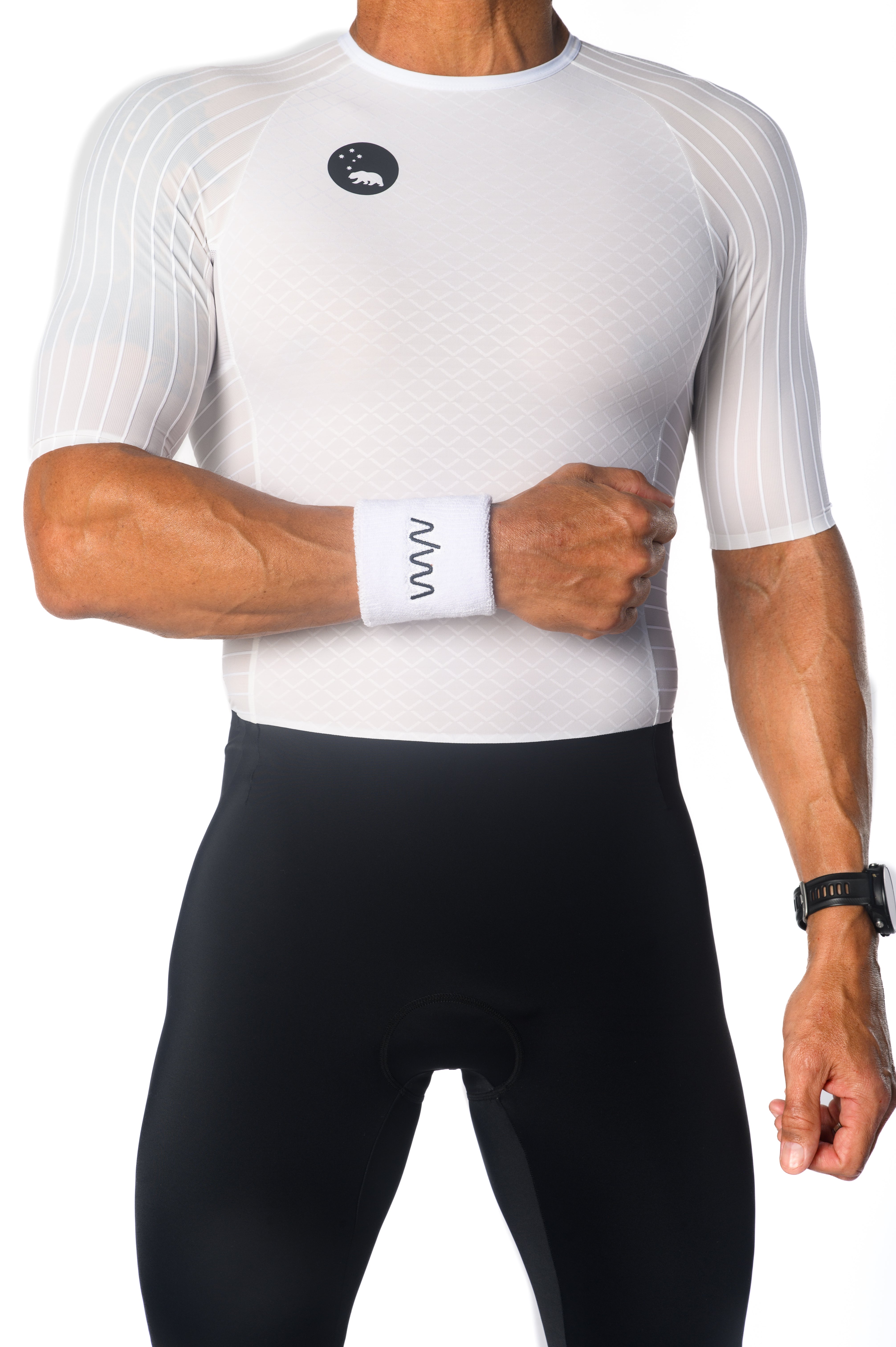 WYN Signature Sweatband Set - White