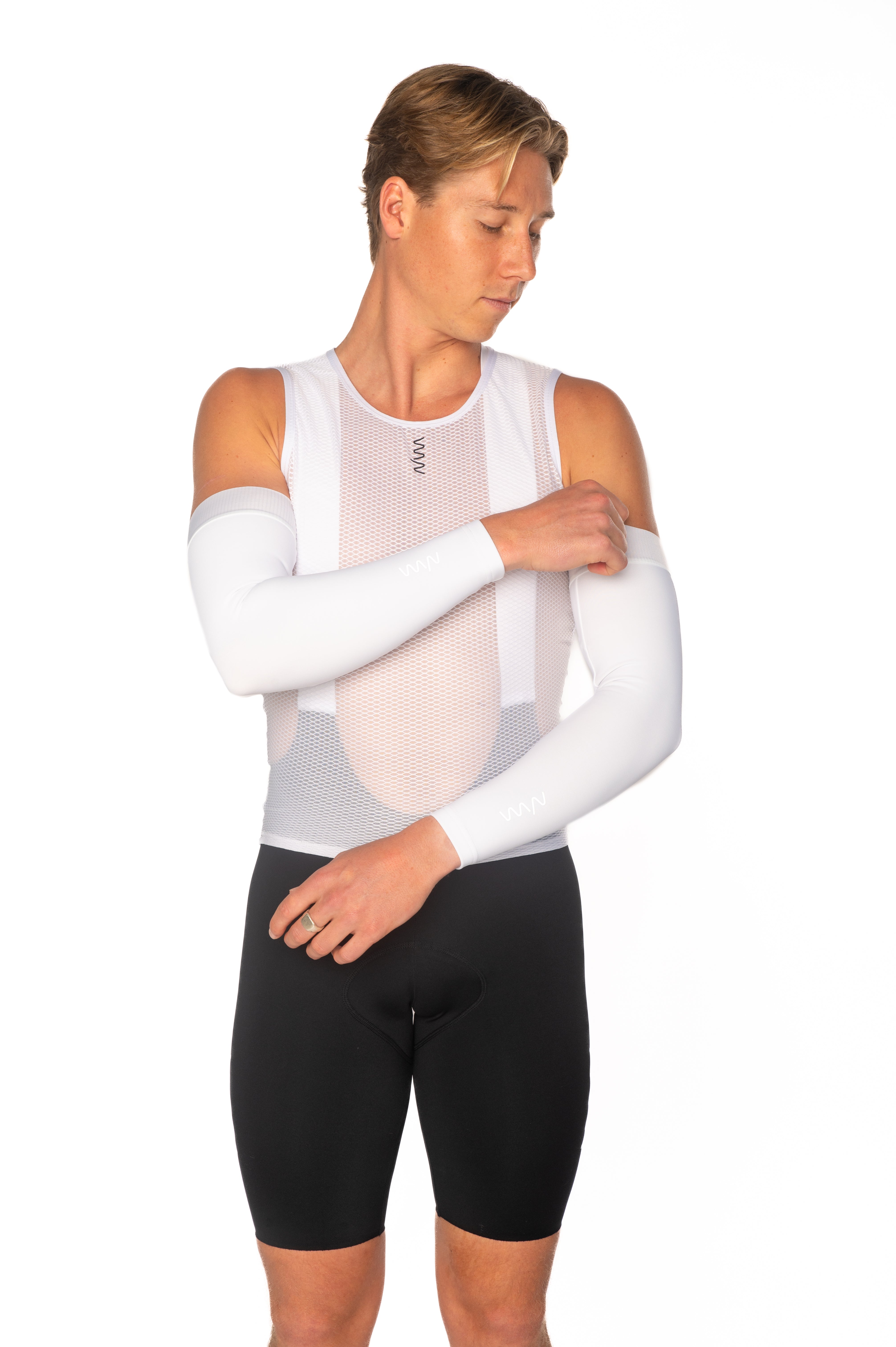 Unisex Arm Warmers - White
