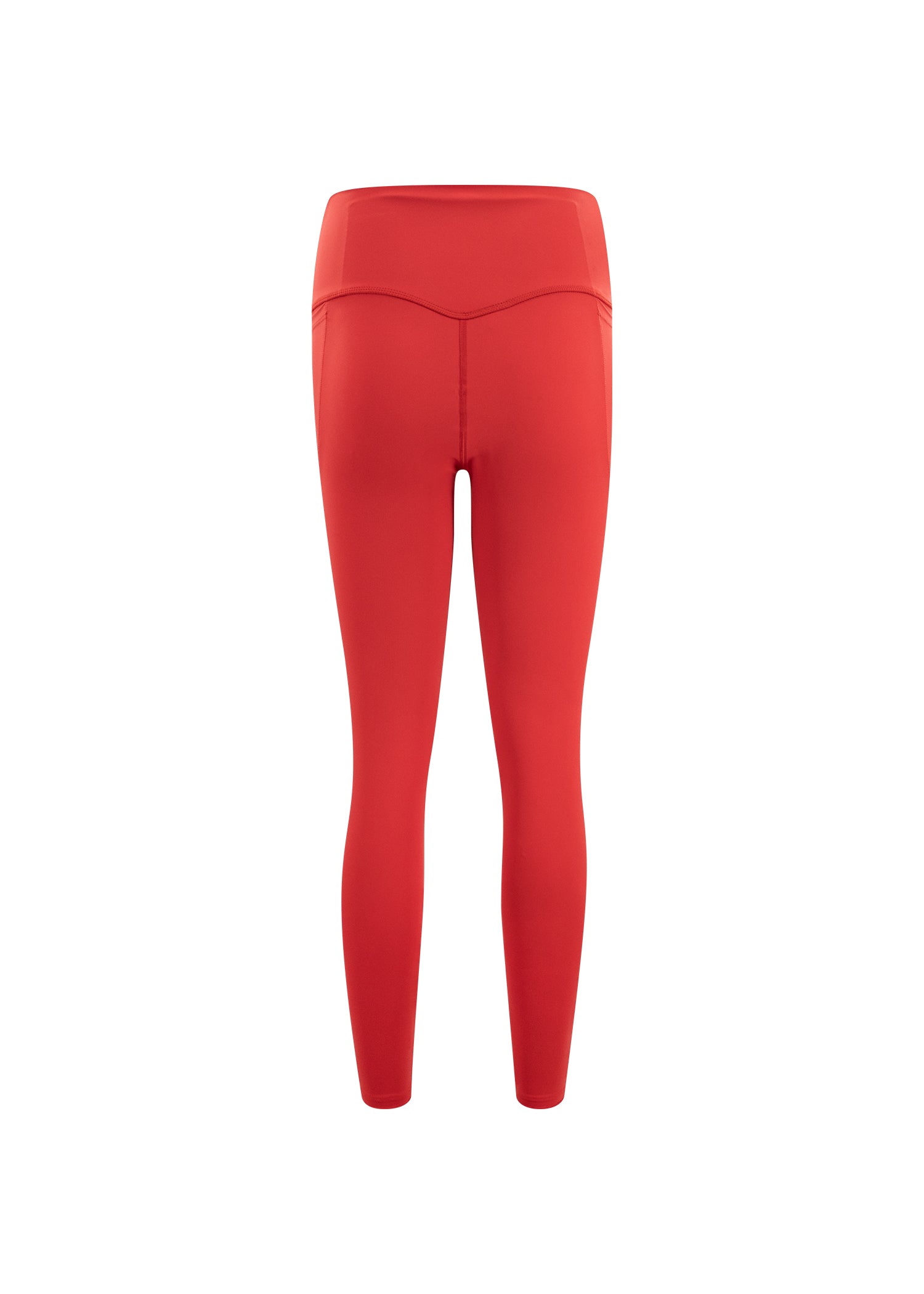 Women's Hybrid Full Length Tights - Race Red