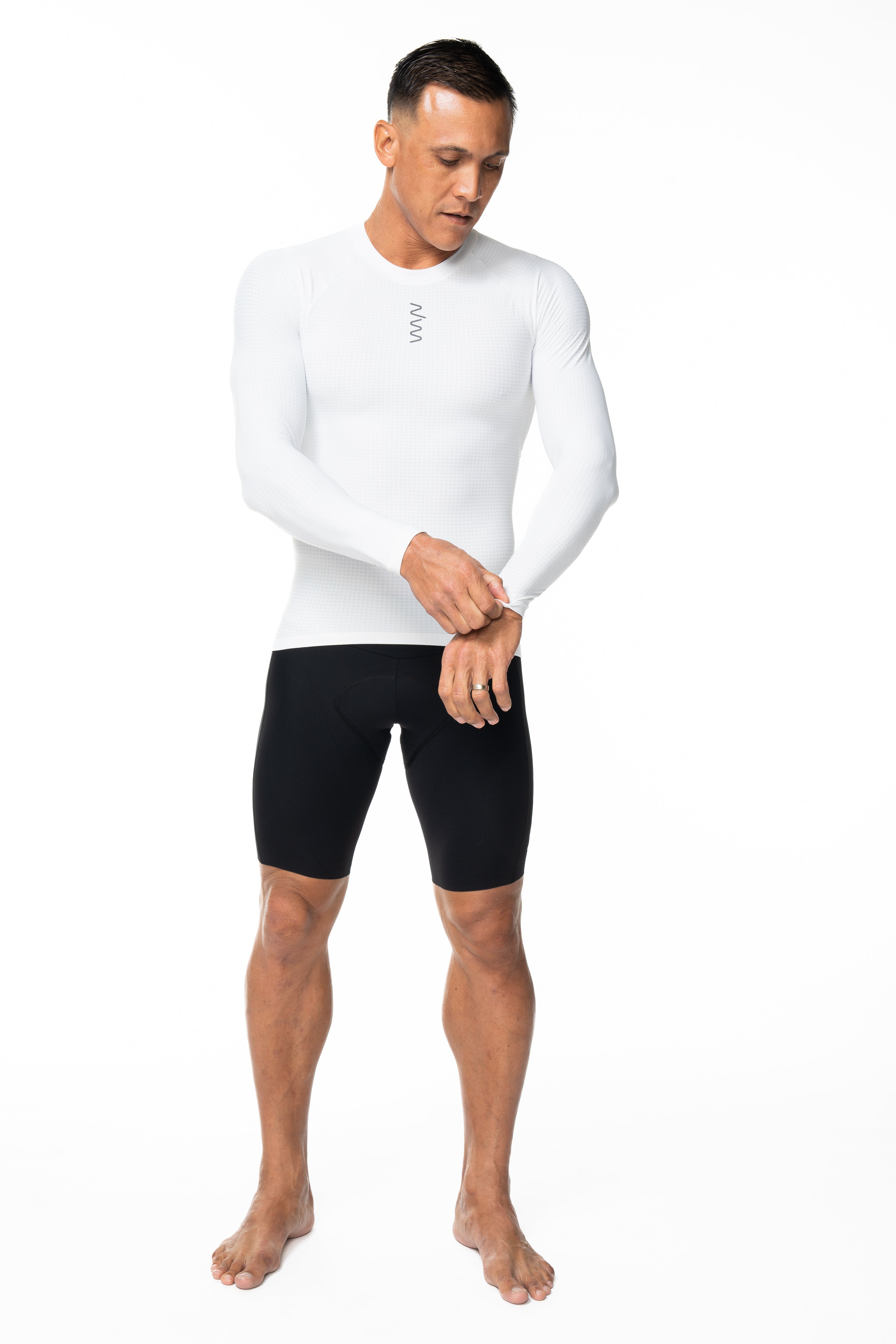 Men's Sleeved Base Layer - White