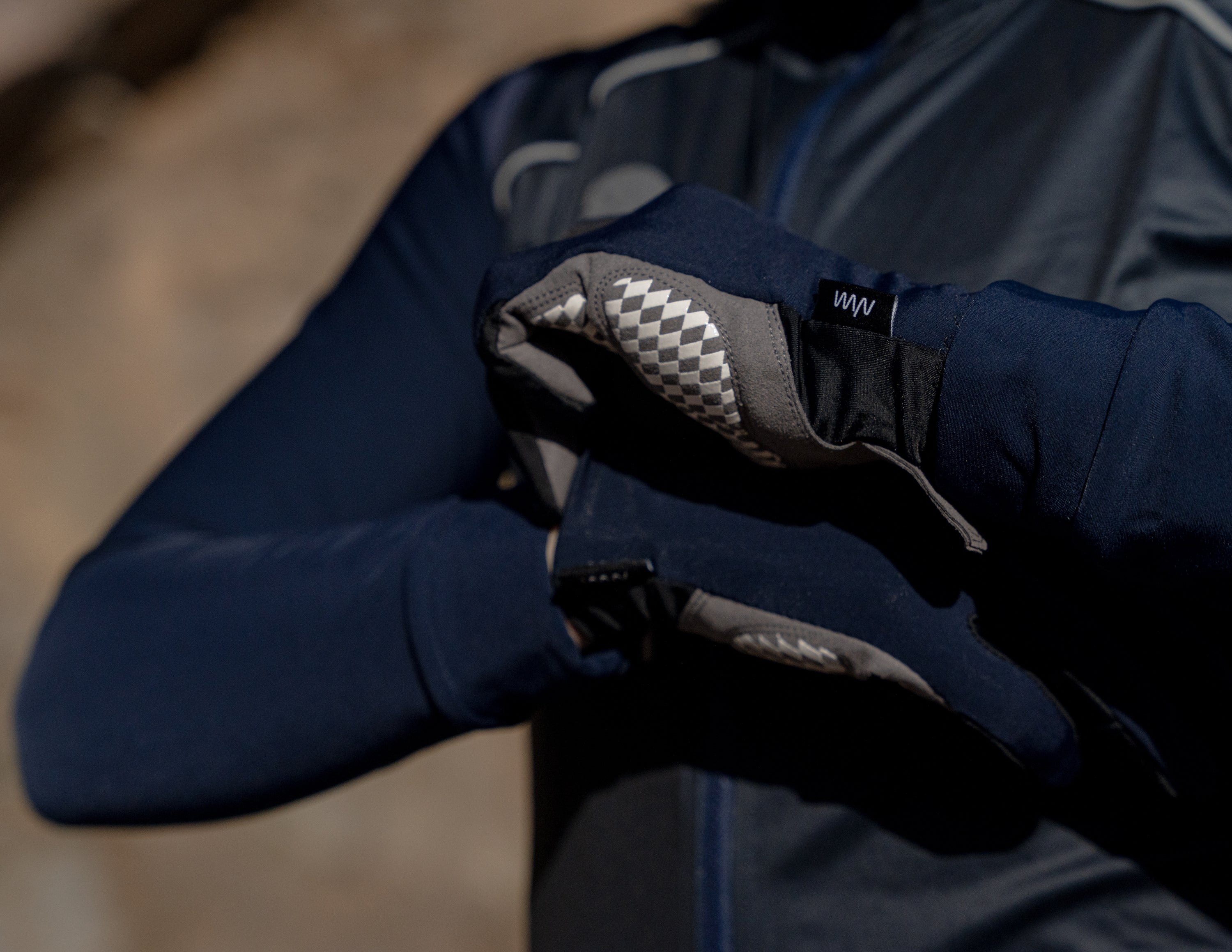 Essentials Light Thermal Gloves- Deep Navy/Grey