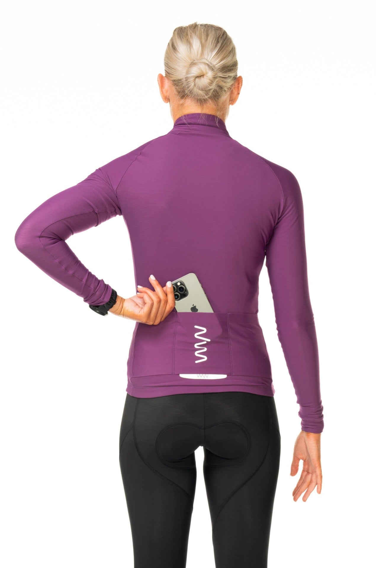 Women's Italian Thermal Cycling Jacket - Tyrian