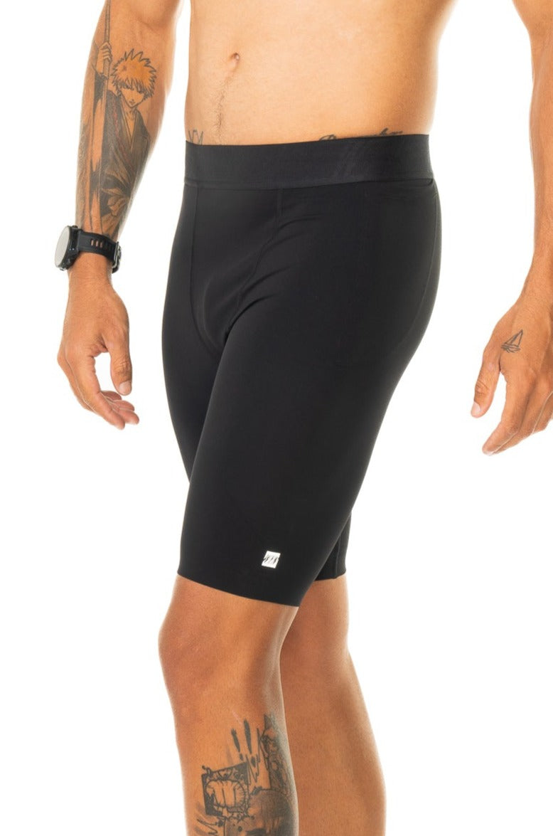 WYN Active Men's Run Short Tights - Black