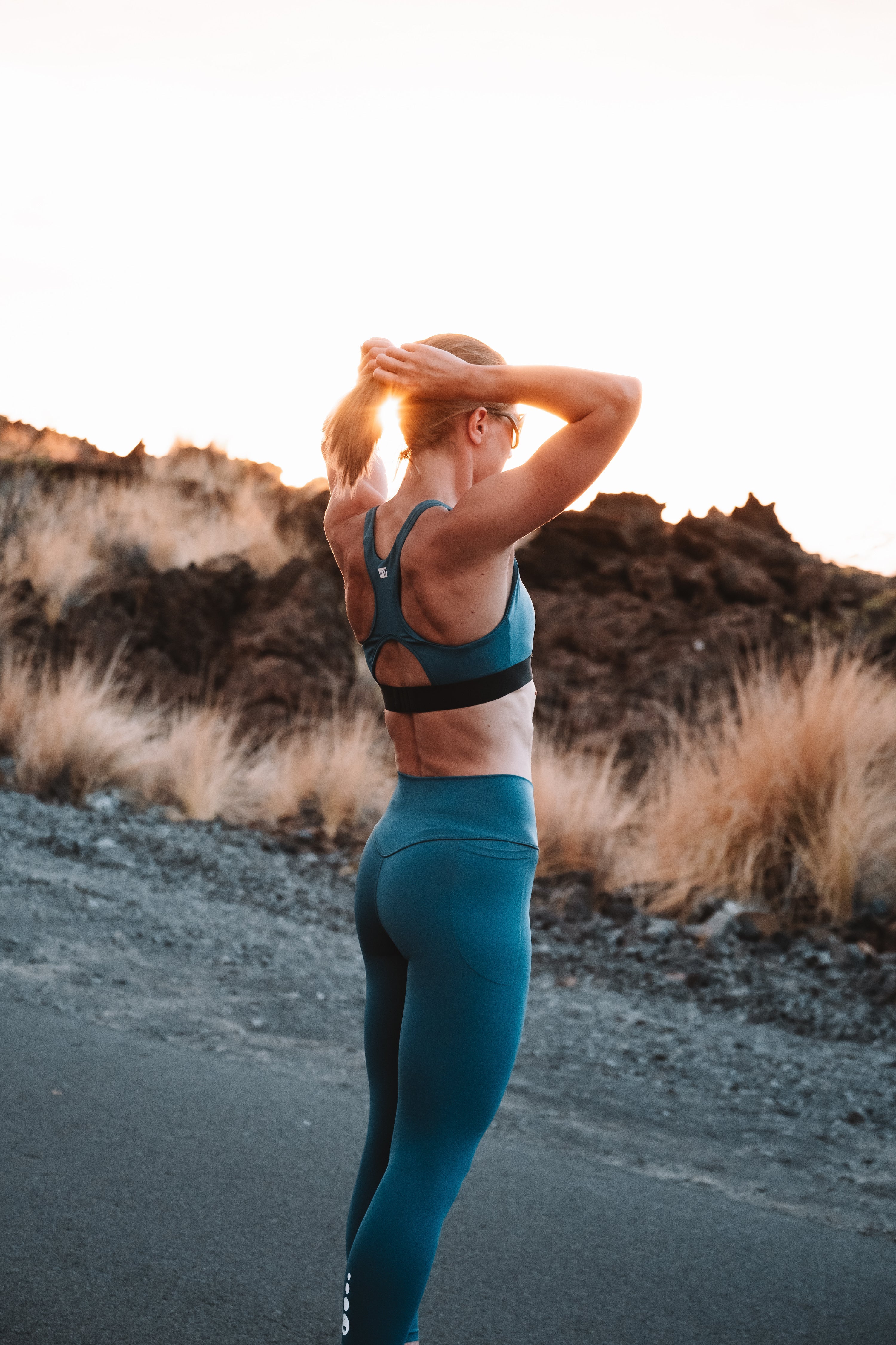 Women's Flow And Go 7/8 Tights - Jade