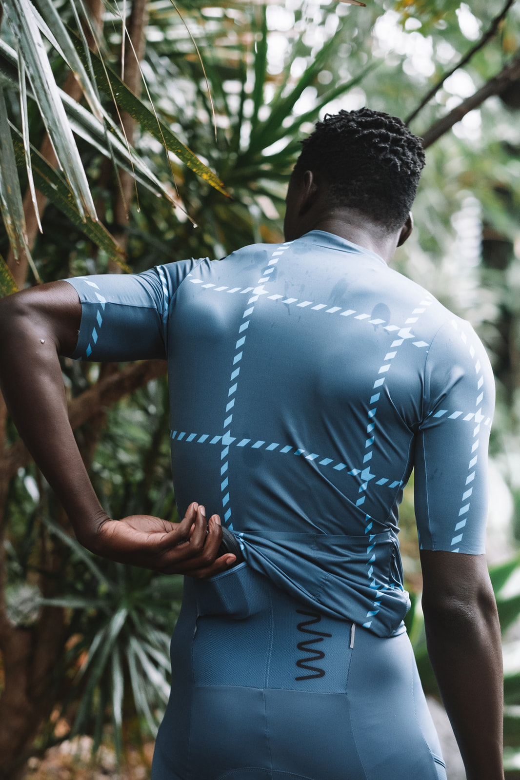 men's ROAM premium cycling jersey - sierra blues