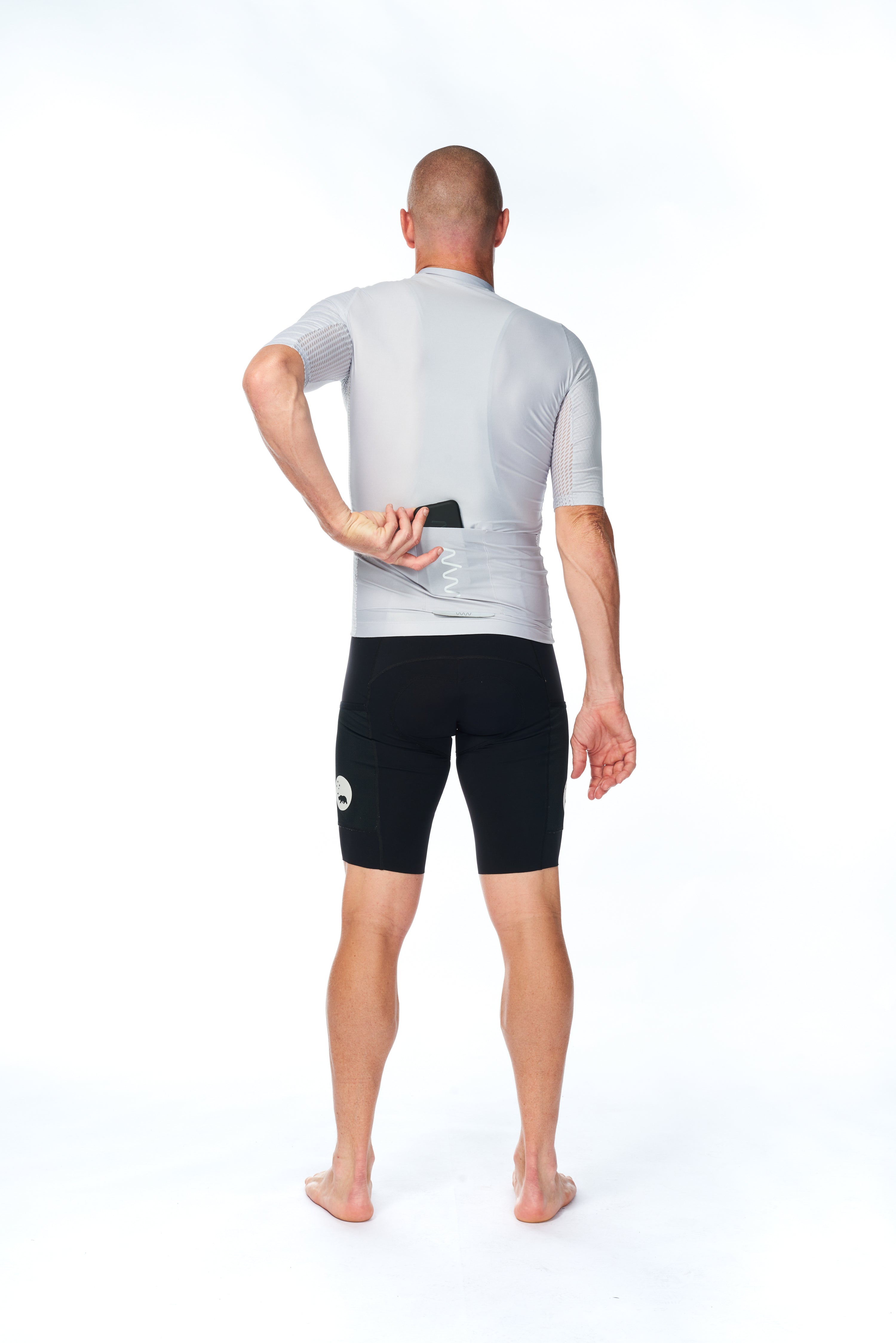 Men's LUCEO Hex Racer Cycling Jersey - Silver