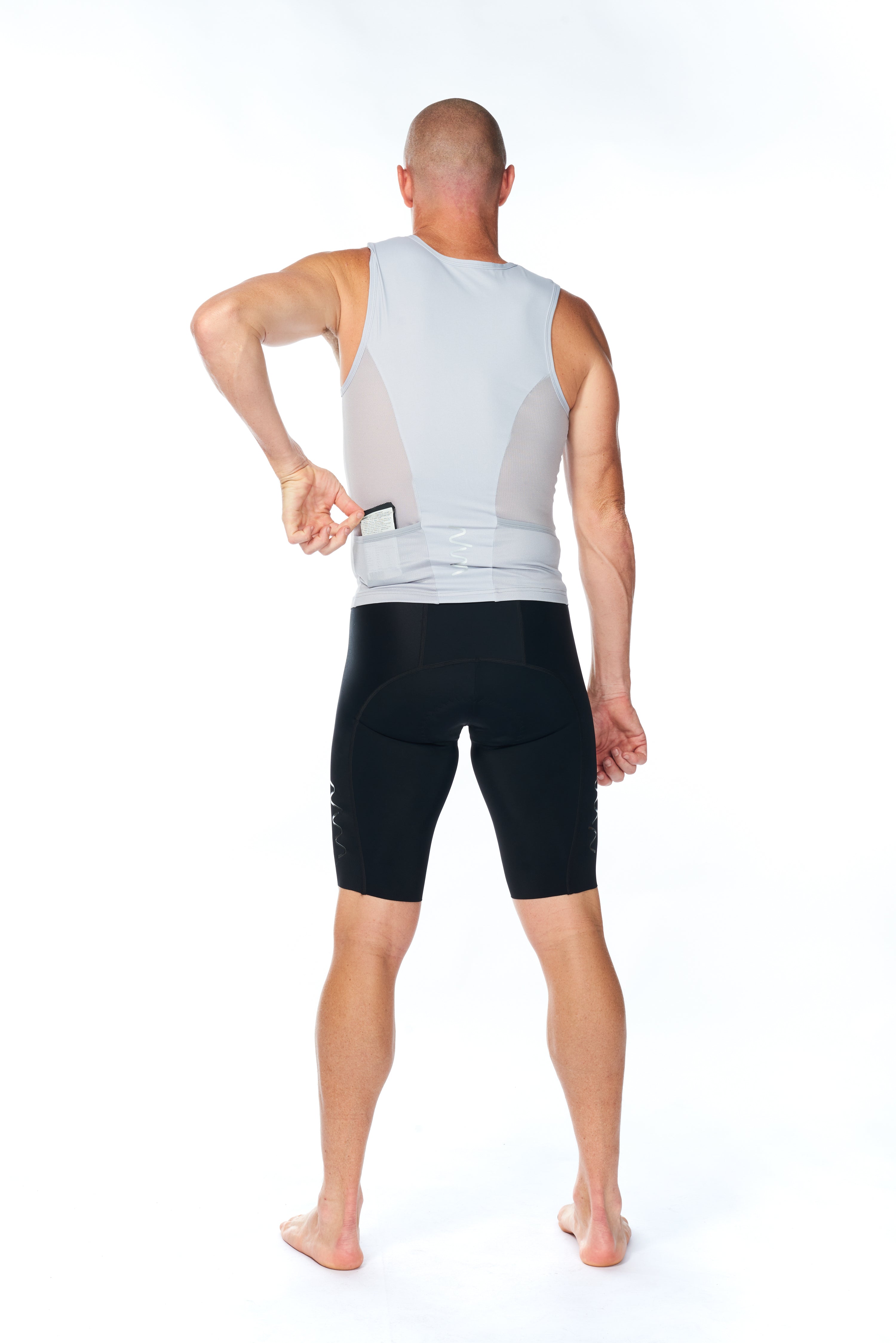 men's tri classics sleeveless top - silver