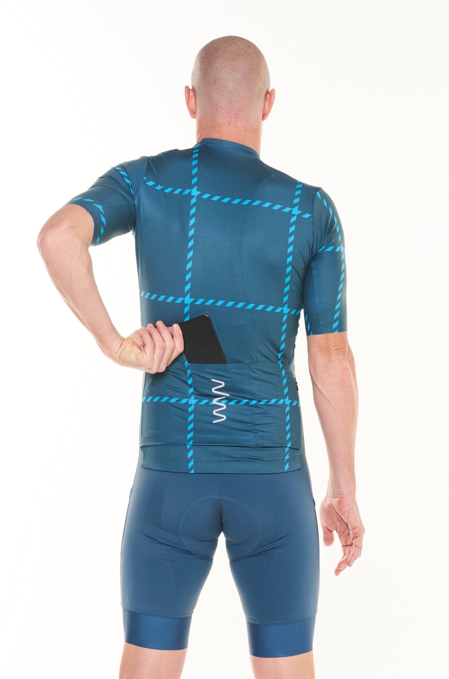 men's ROAM premium cycling jersey - sierra blues
