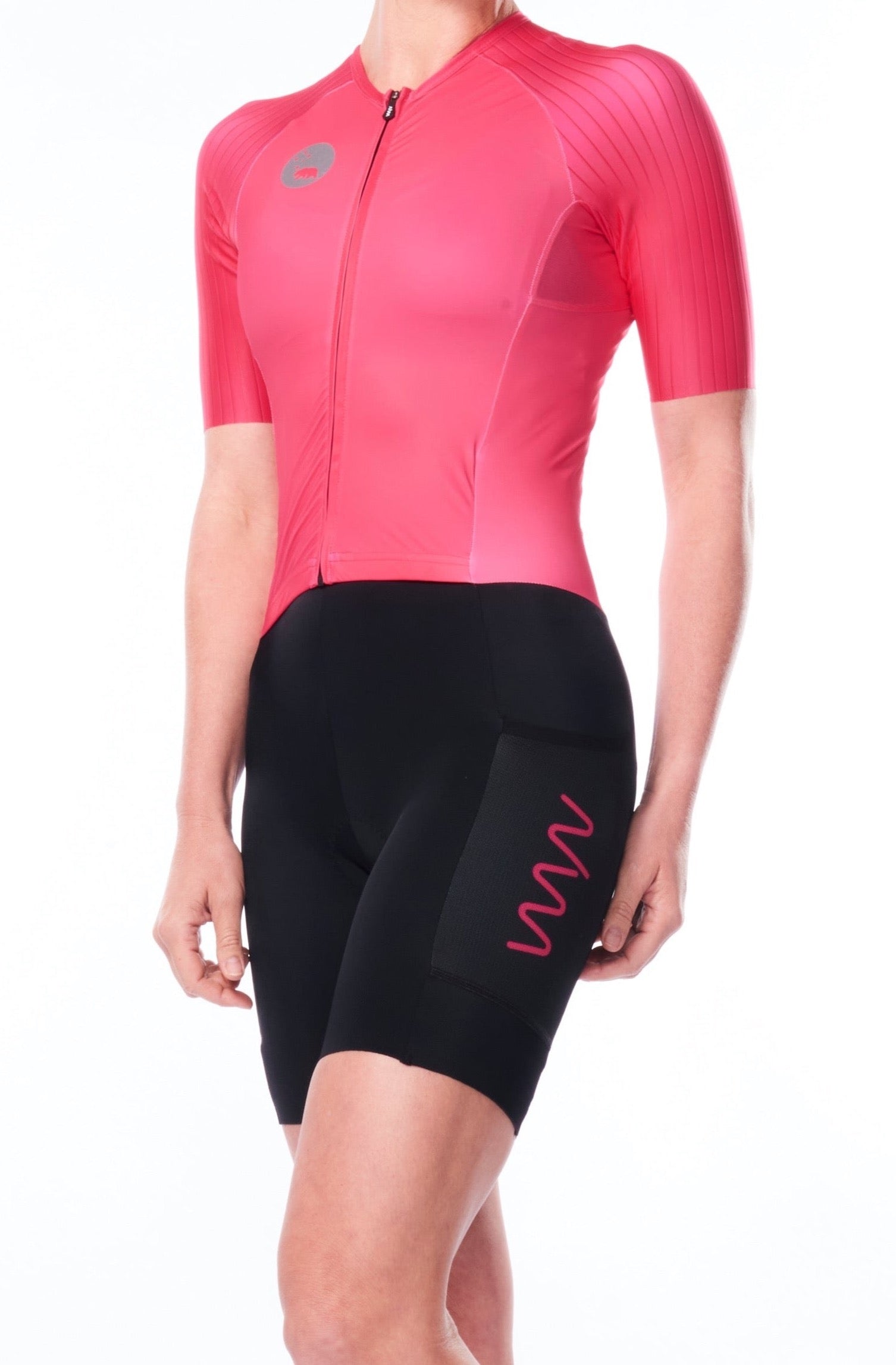 women's hi velocity X triathlon suit - raspberry