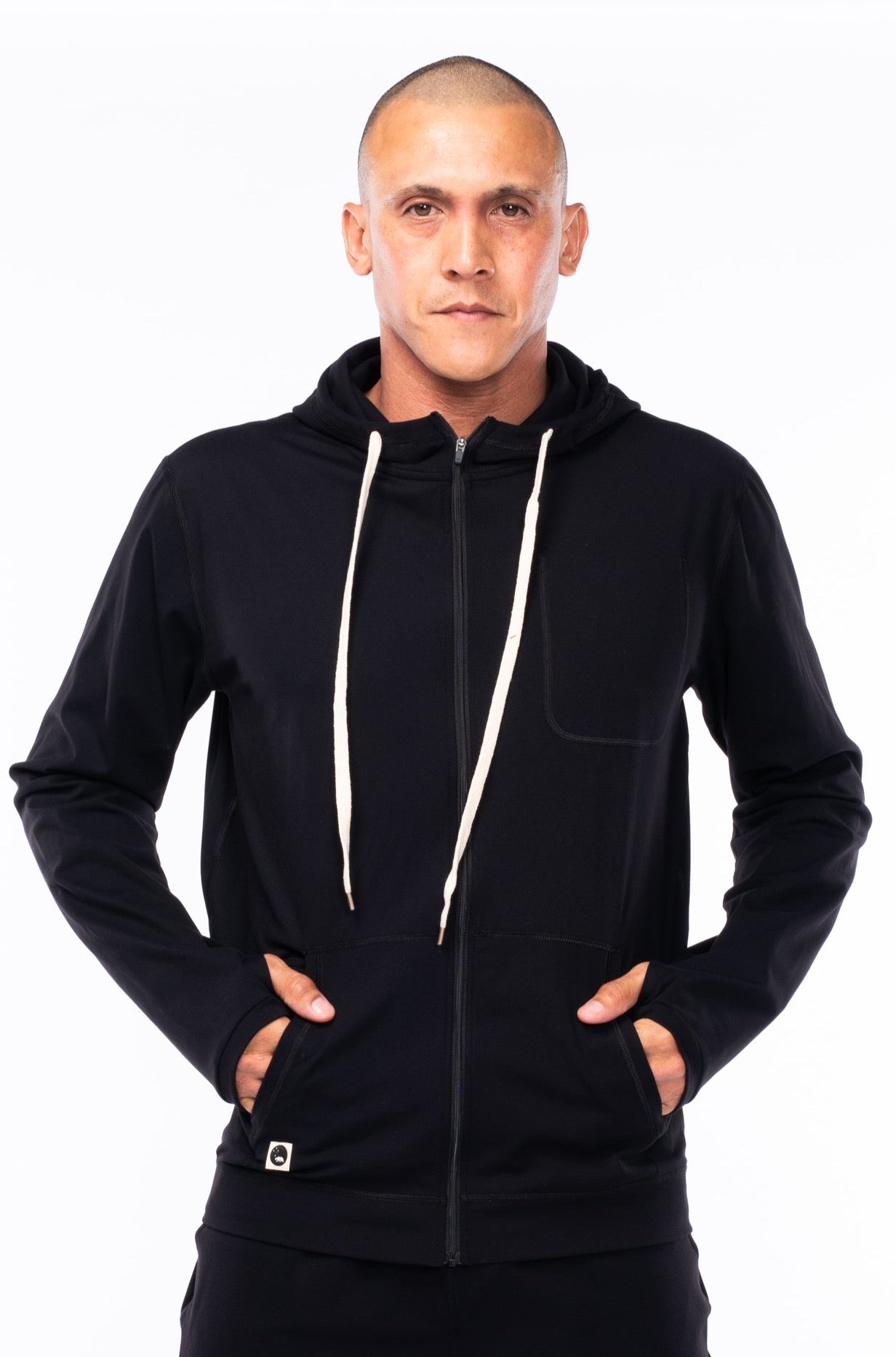 WYN by MALO men's ultimate travel hoodie - black