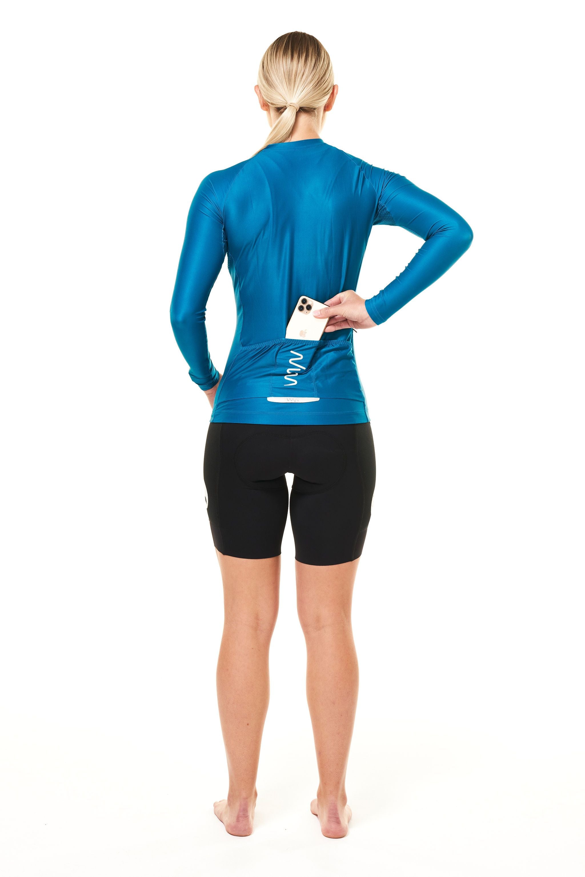 Women's Lightweight Long Sleeve Cycling Jersey - Jade
