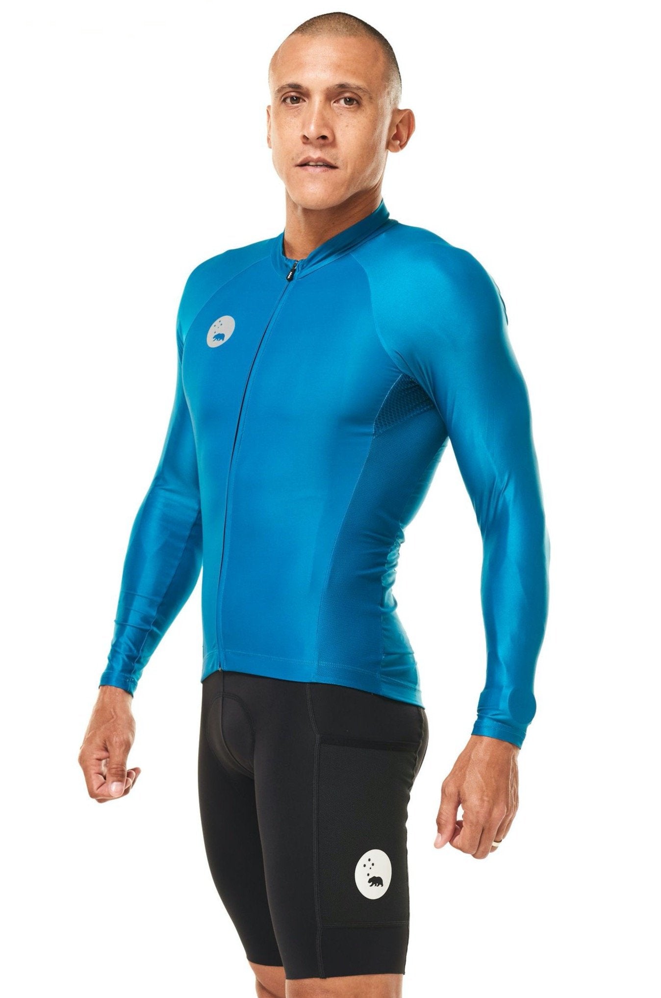 Men's Lightweight Long Sleeve Cycling Jersey - Jade