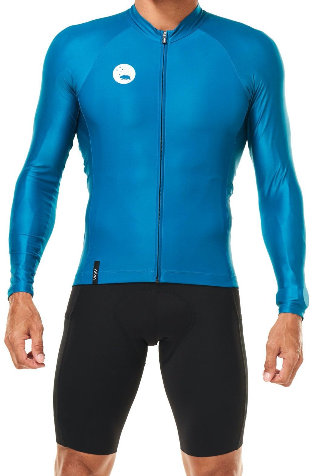 men's lightweight long sleeve cycling jersey - jade