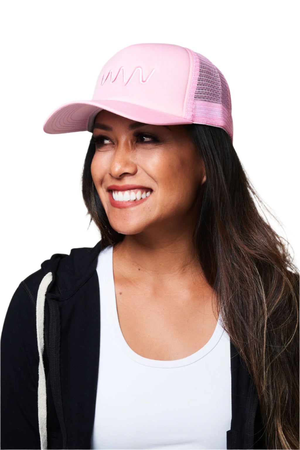 Pink On Pink Mesh Trucker