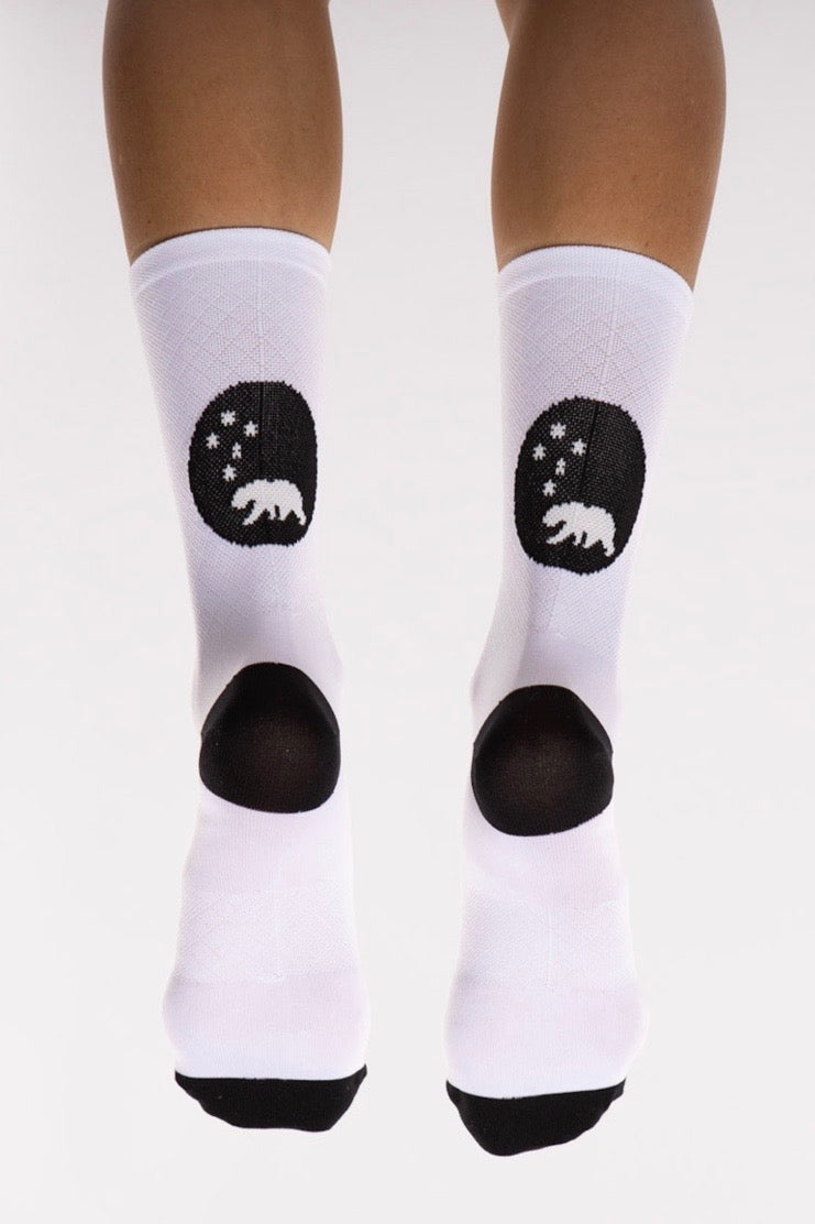 flagship sock - white