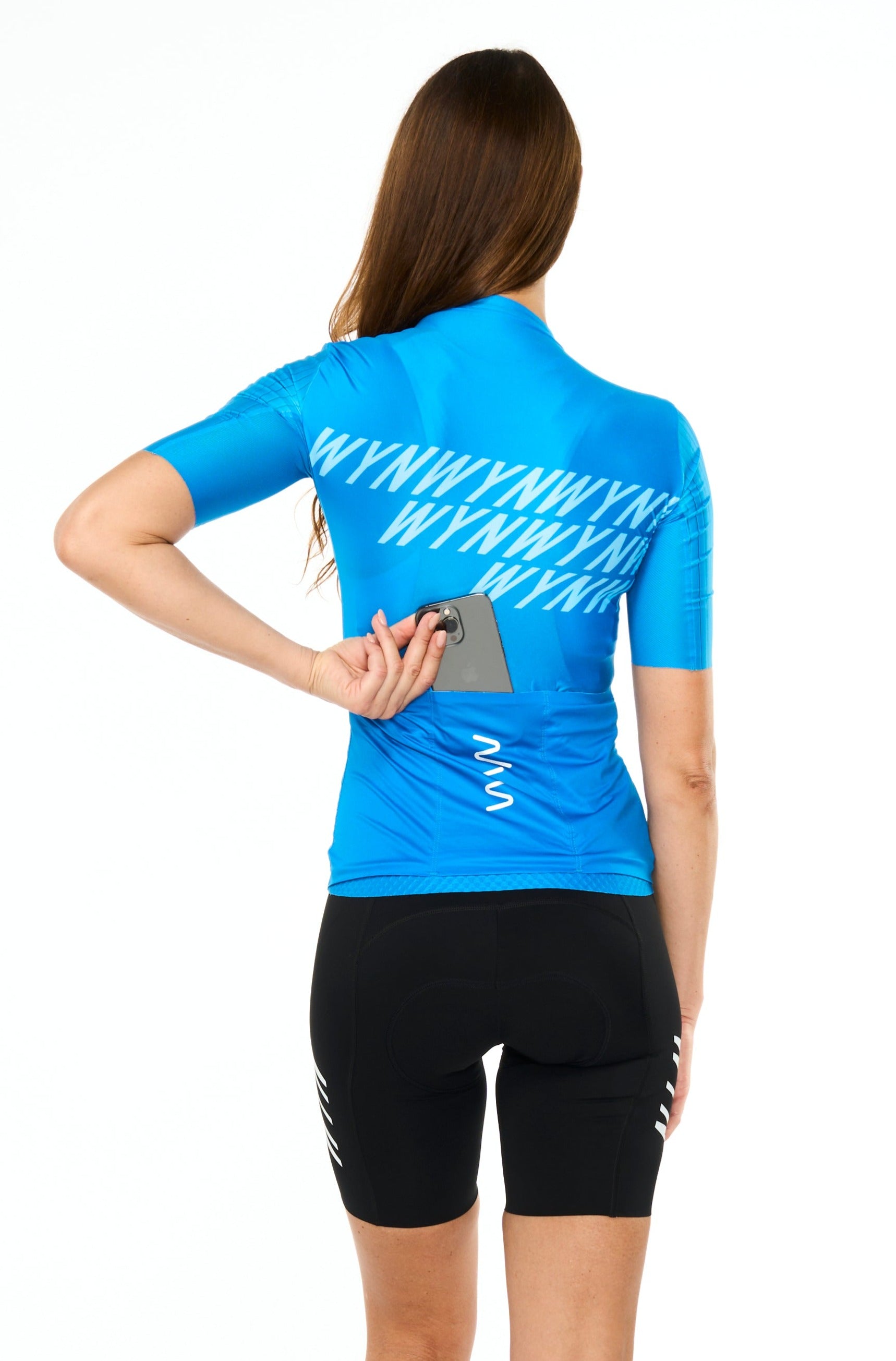 women's volt hi velocity cycling jersey - electric blue