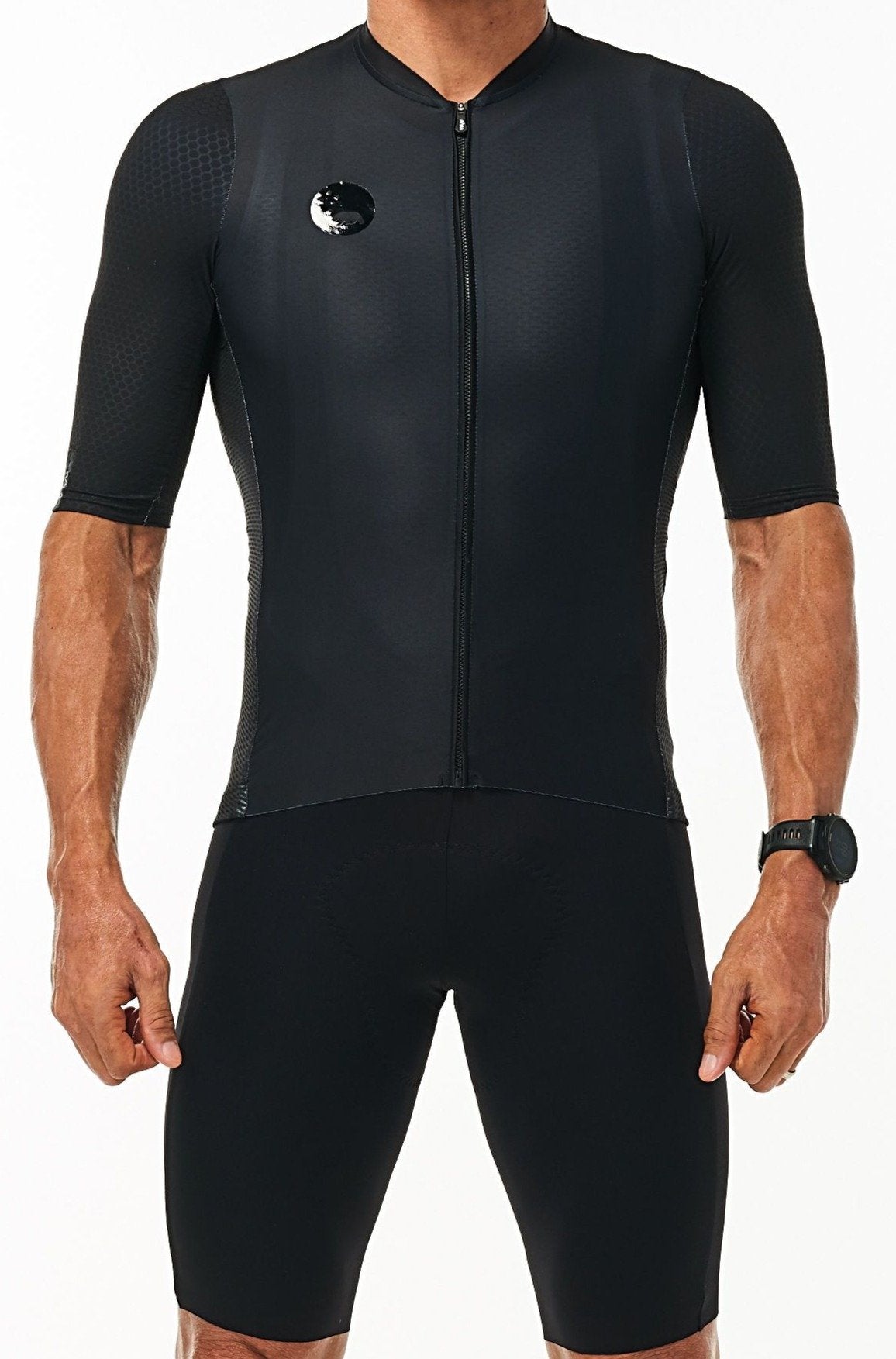 Men's LUCEO Hex Racer Cycling Jersey - Black