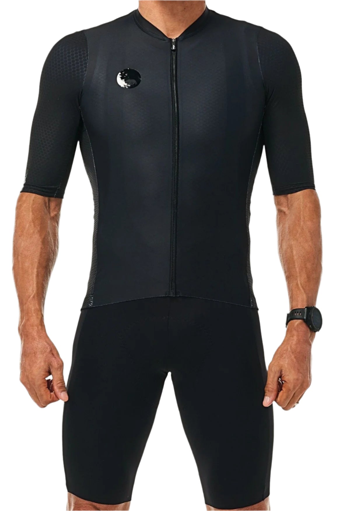 Men's LUCEO Hex Racer Cycling Jersey - Black
